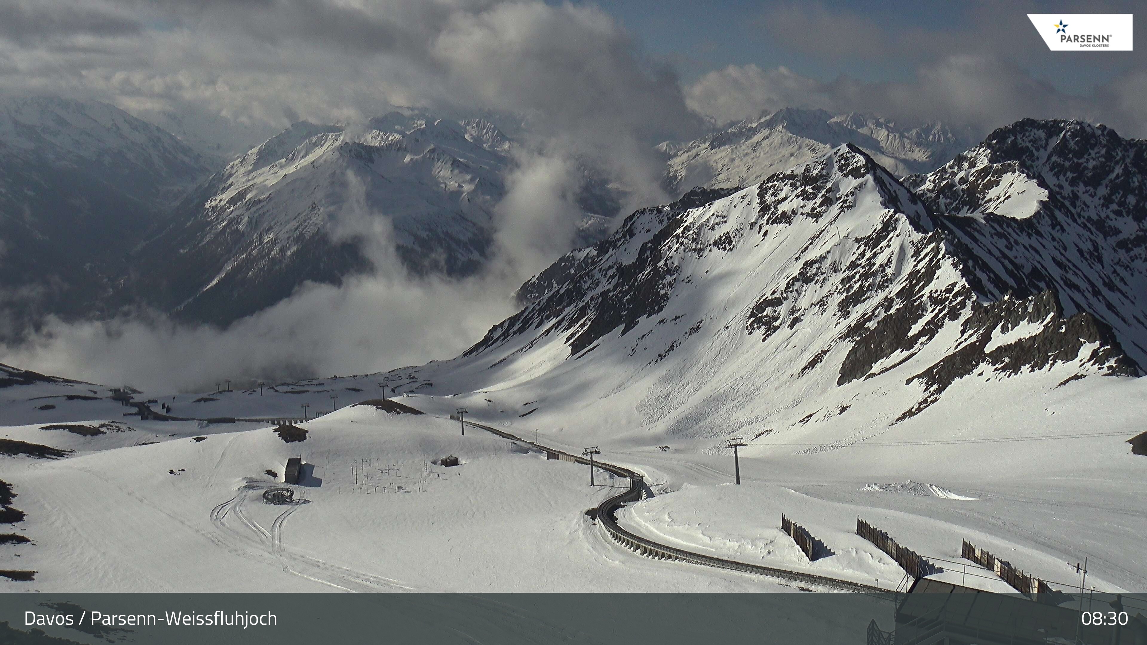 Archiv Foto Webcam Davos Klosters: Parsenn Weissfluhjoch