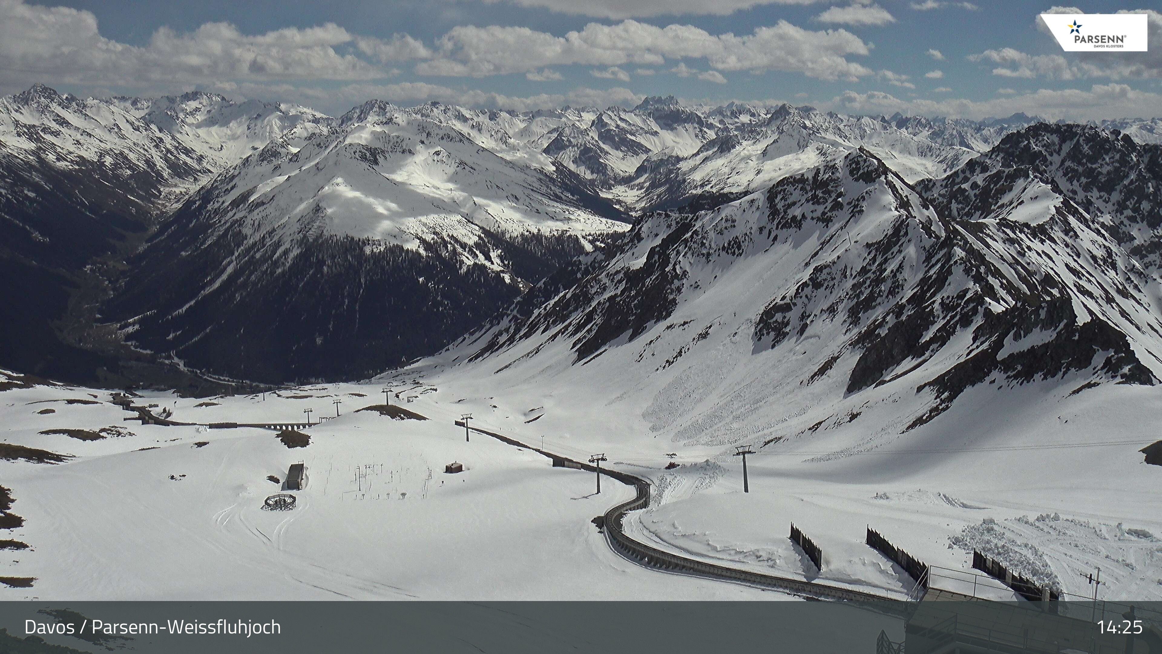 Archiv Foto Webcam Davos Klosters: Parsenn Weissfluhjoch