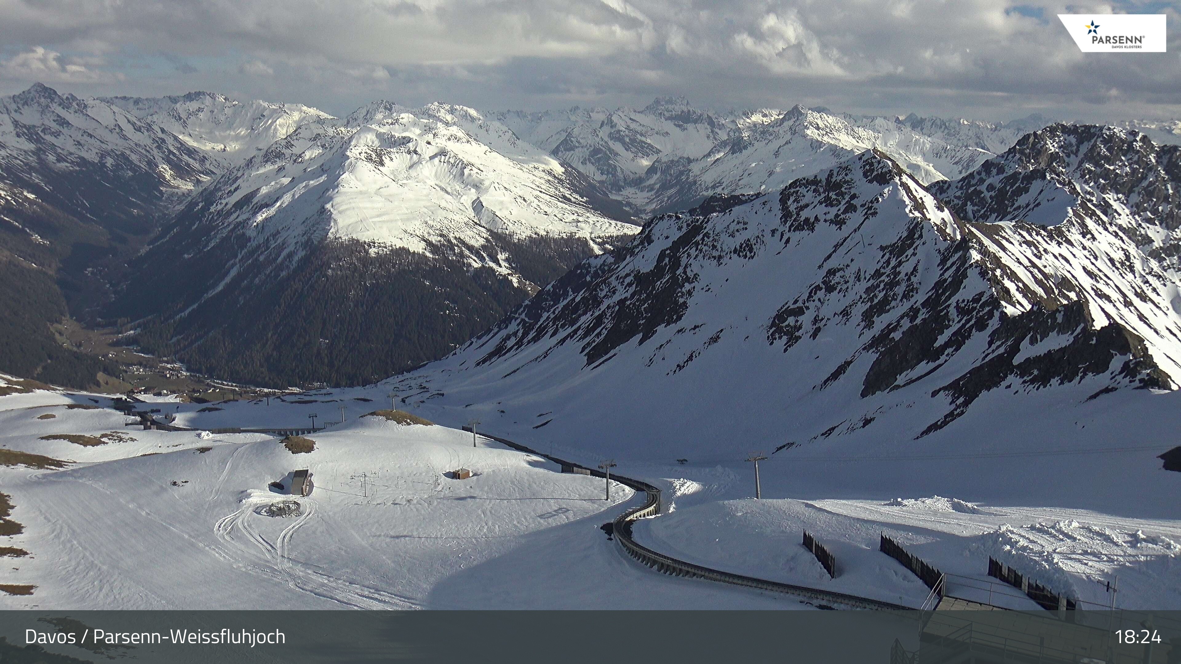 Archiv Foto Webcam Davos Klosters: Parsenn Weissfluhjoch