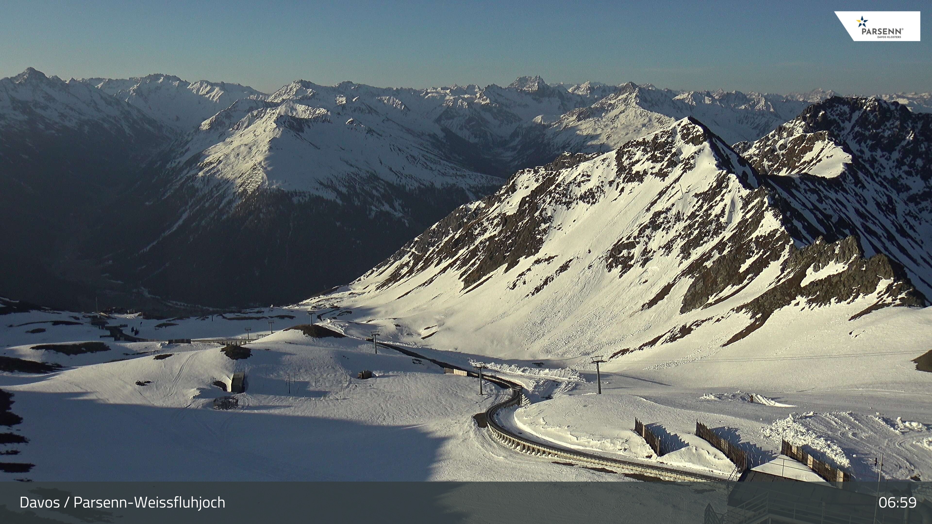 Archiv Foto Webcam Davos Klosters: Parsenn Weissfluhjoch