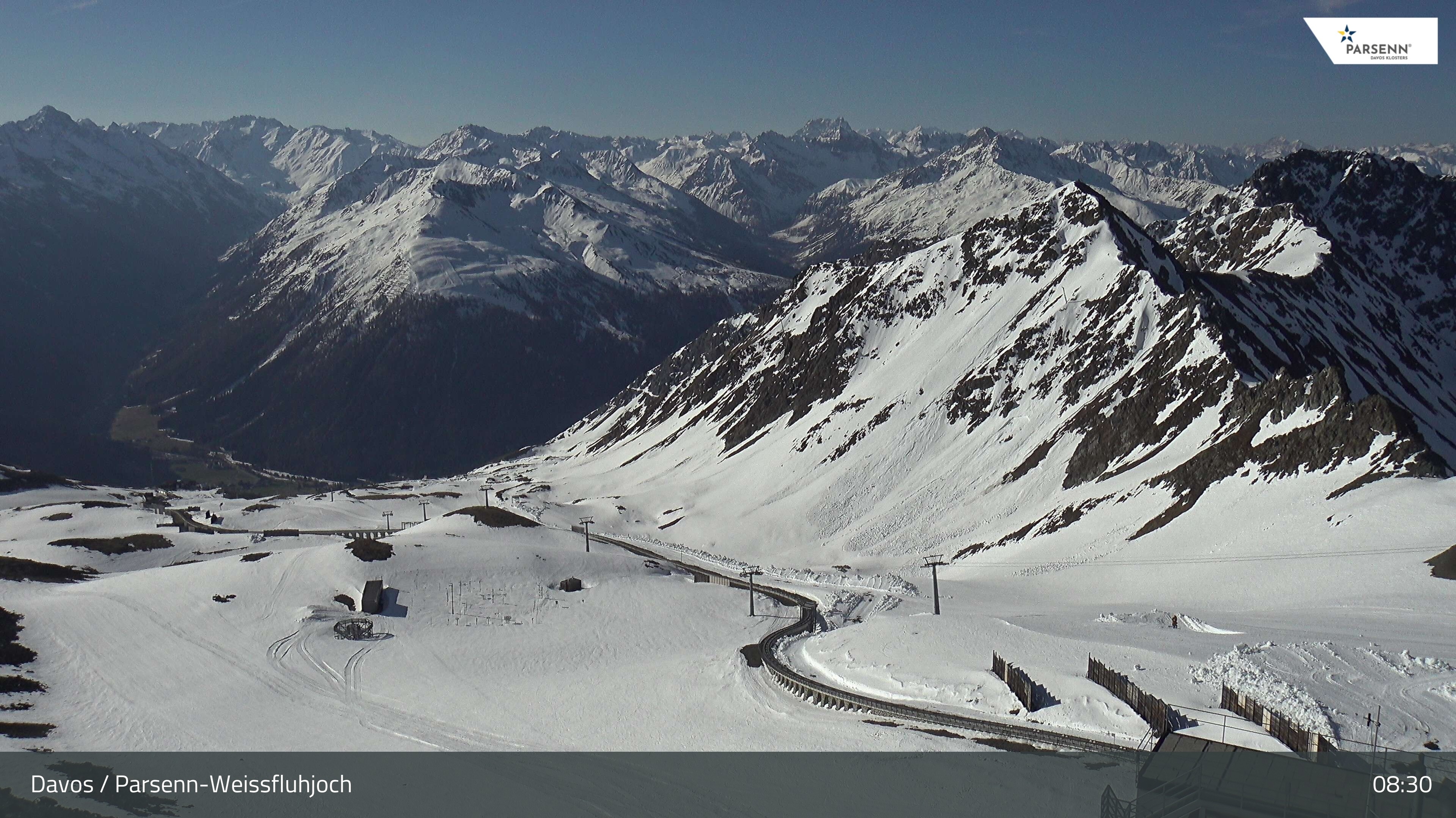 Archiv Foto Webcam Davos Klosters: Parsenn Weissfluhjoch