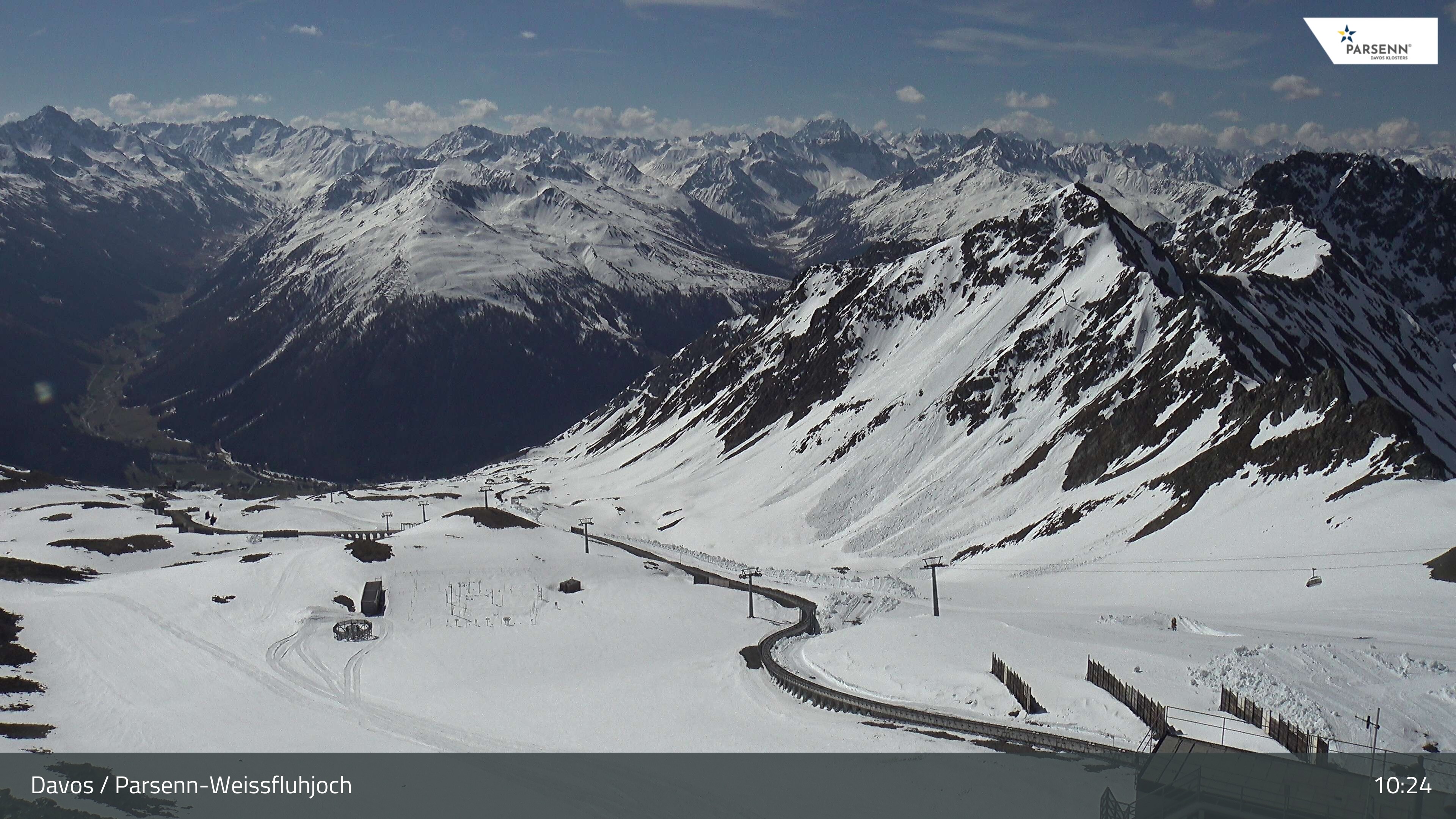 Archiv Foto Webcam Davos Klosters: Parsenn Weissfluhjoch