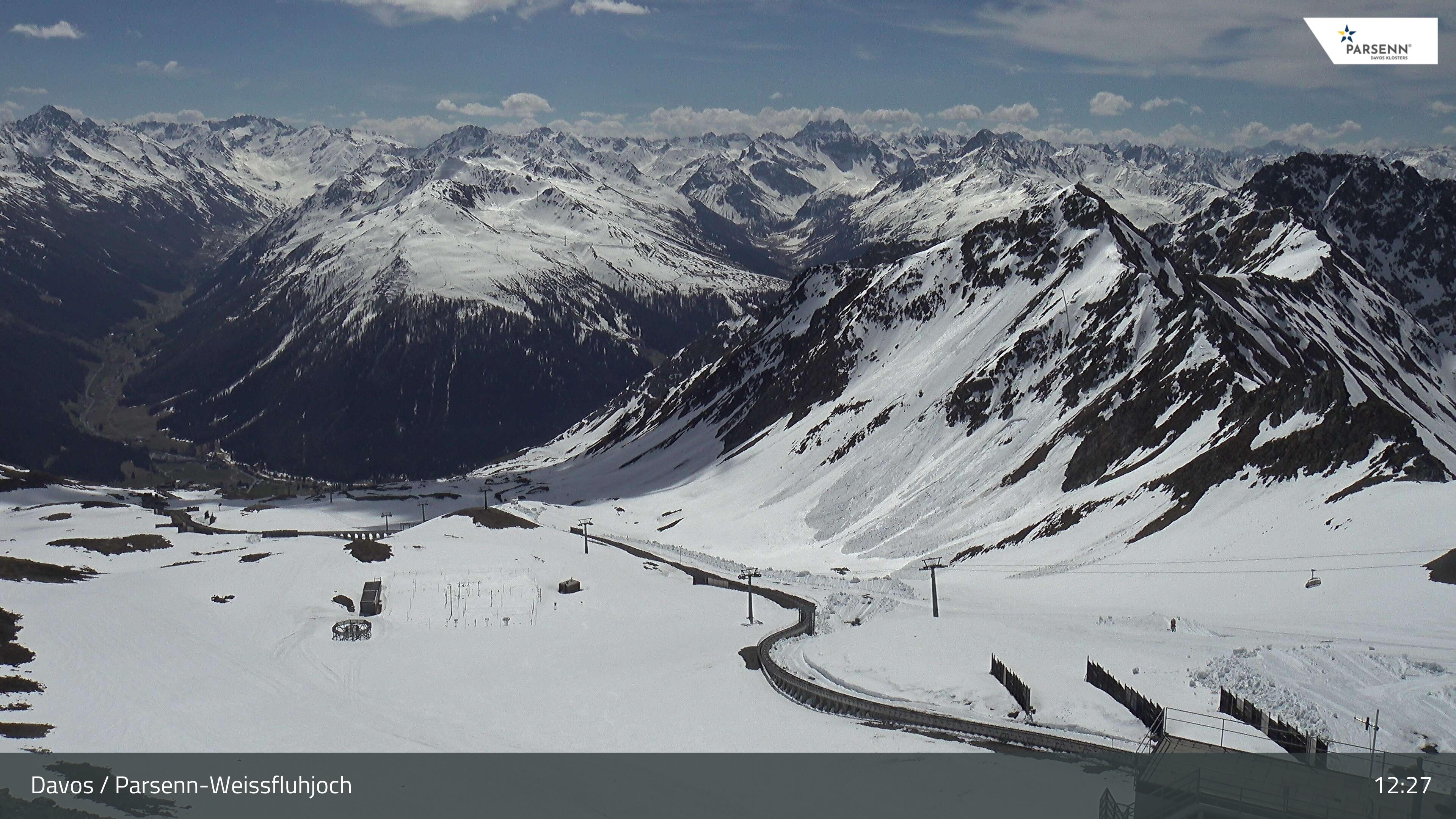 Archiv Foto Webcam Davos Klosters: Parsenn Weissfluhjoch