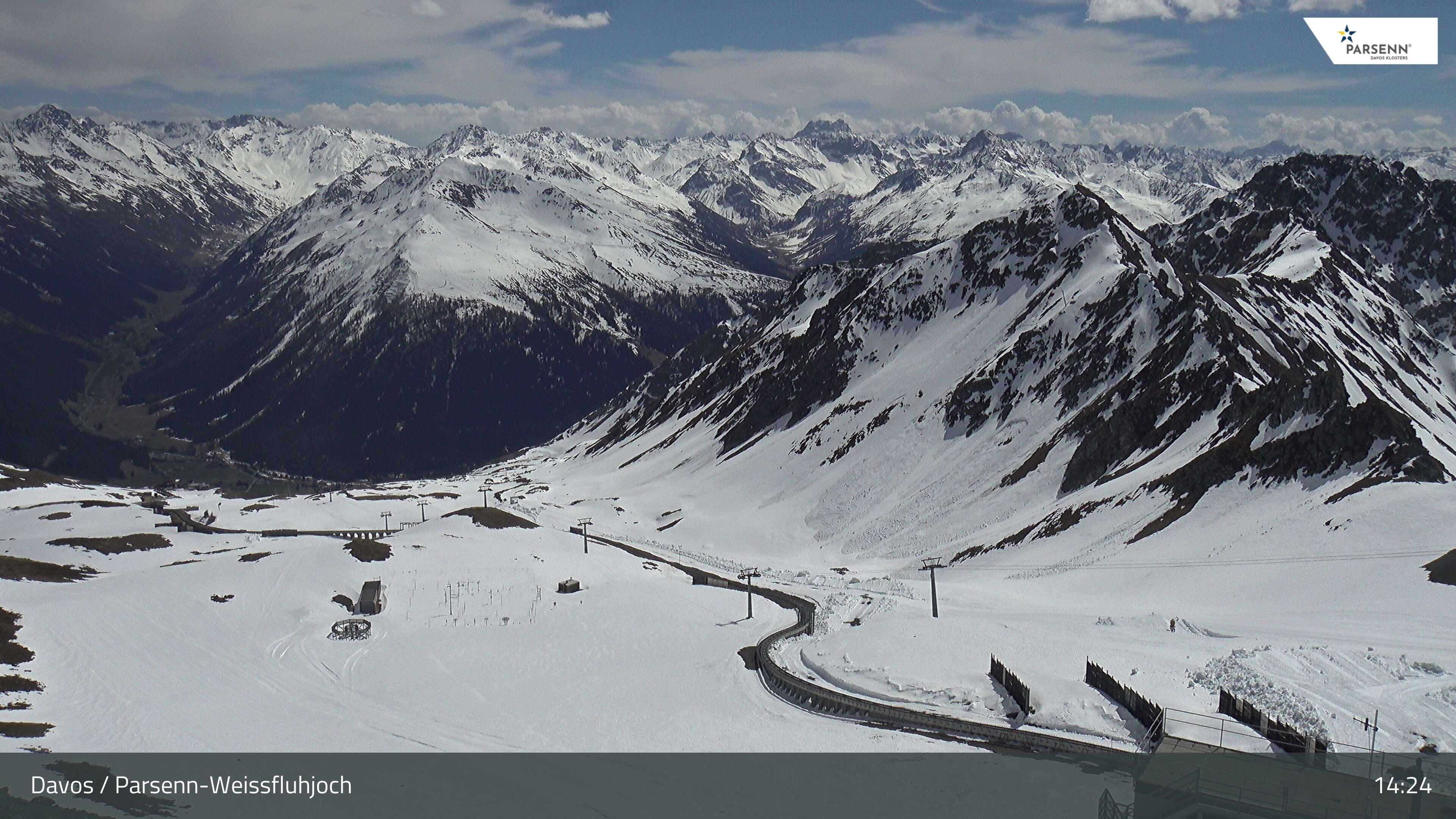 Archiv Foto Webcam Davos Klosters: Parsenn Weissfluhjoch