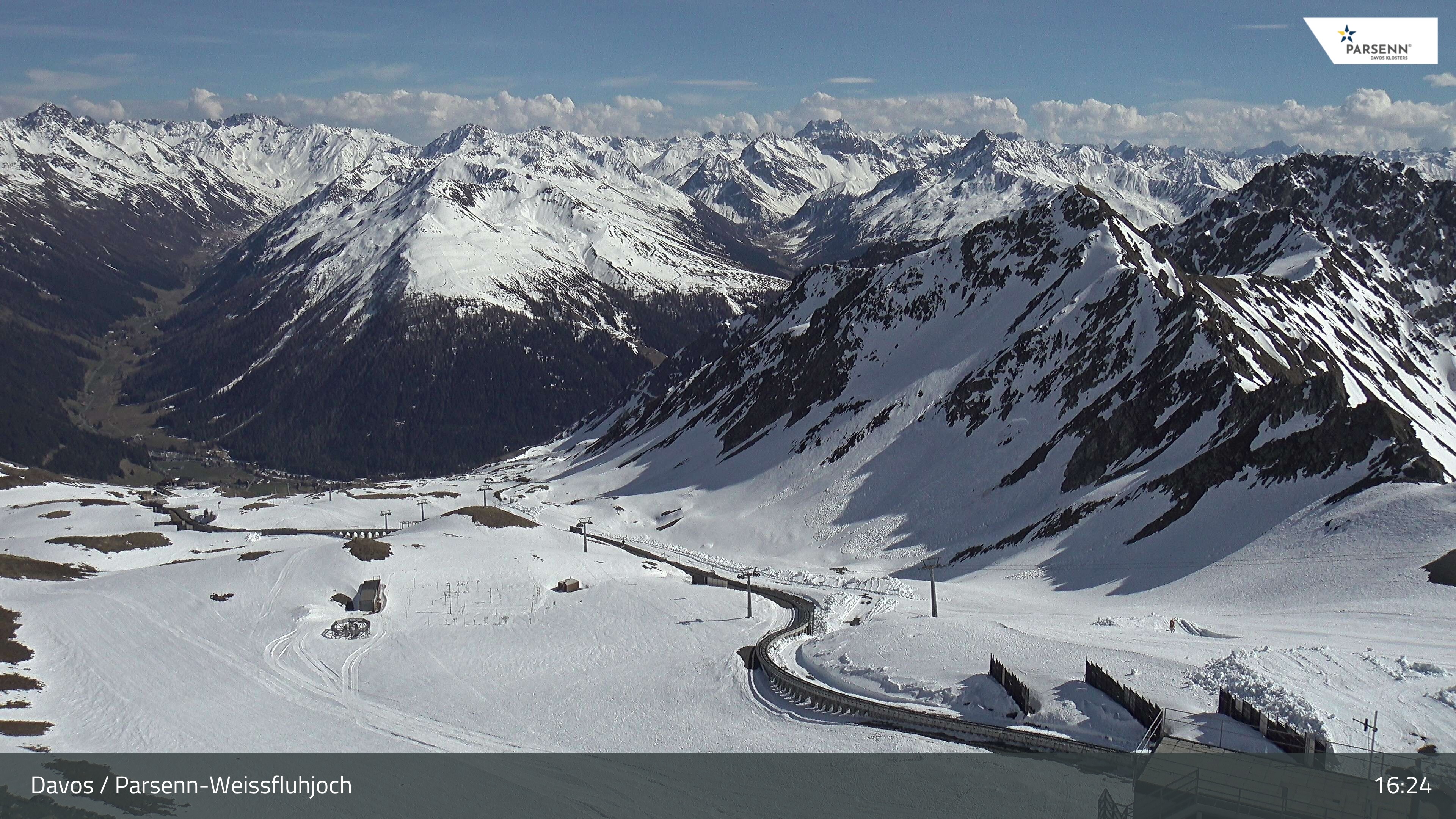 Archiv Foto Webcam Davos Klosters: Parsenn Weissfluhjoch