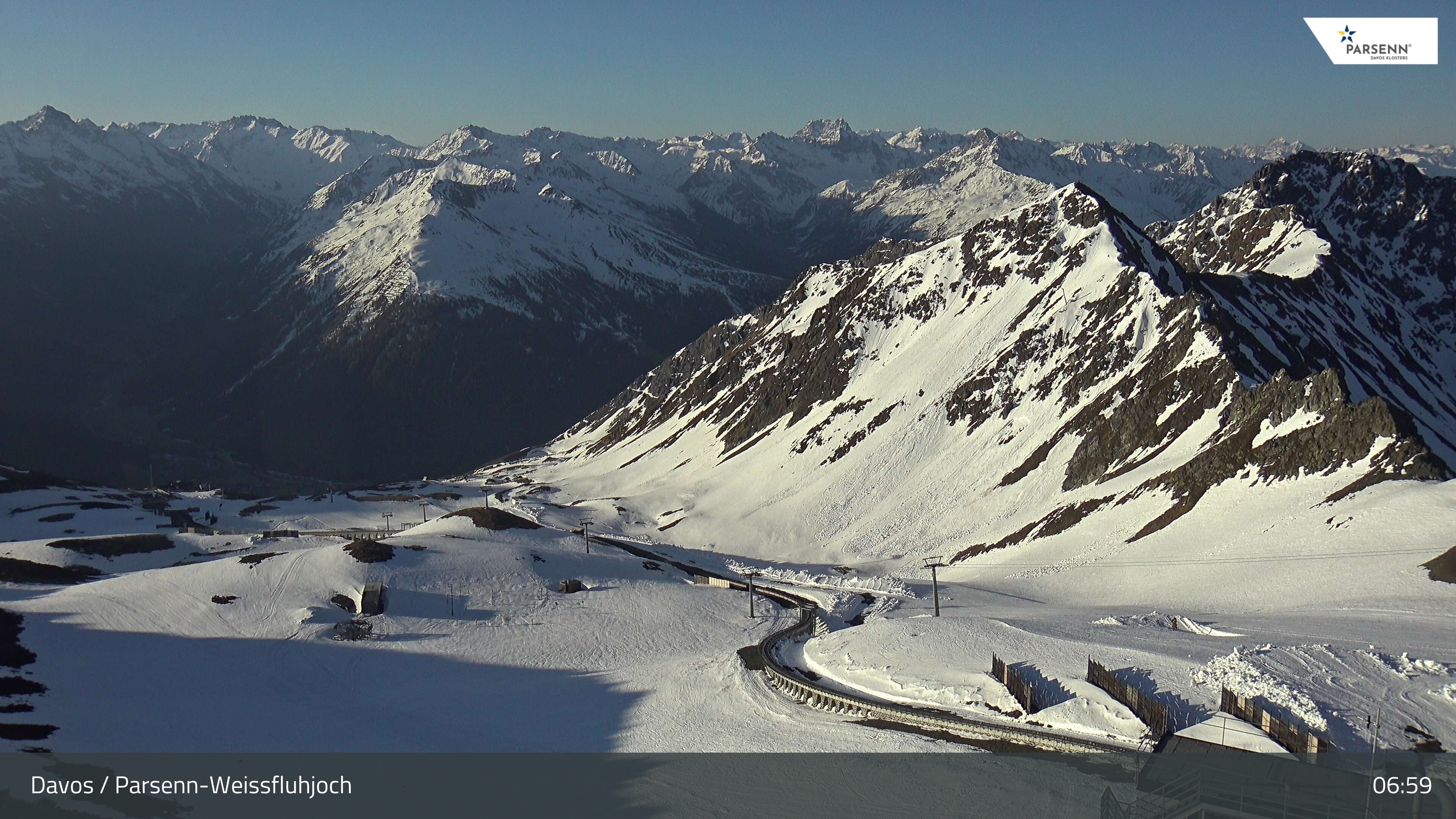 Archiv Foto Webcam Davos Klosters: Parsenn Weissfluhjoch