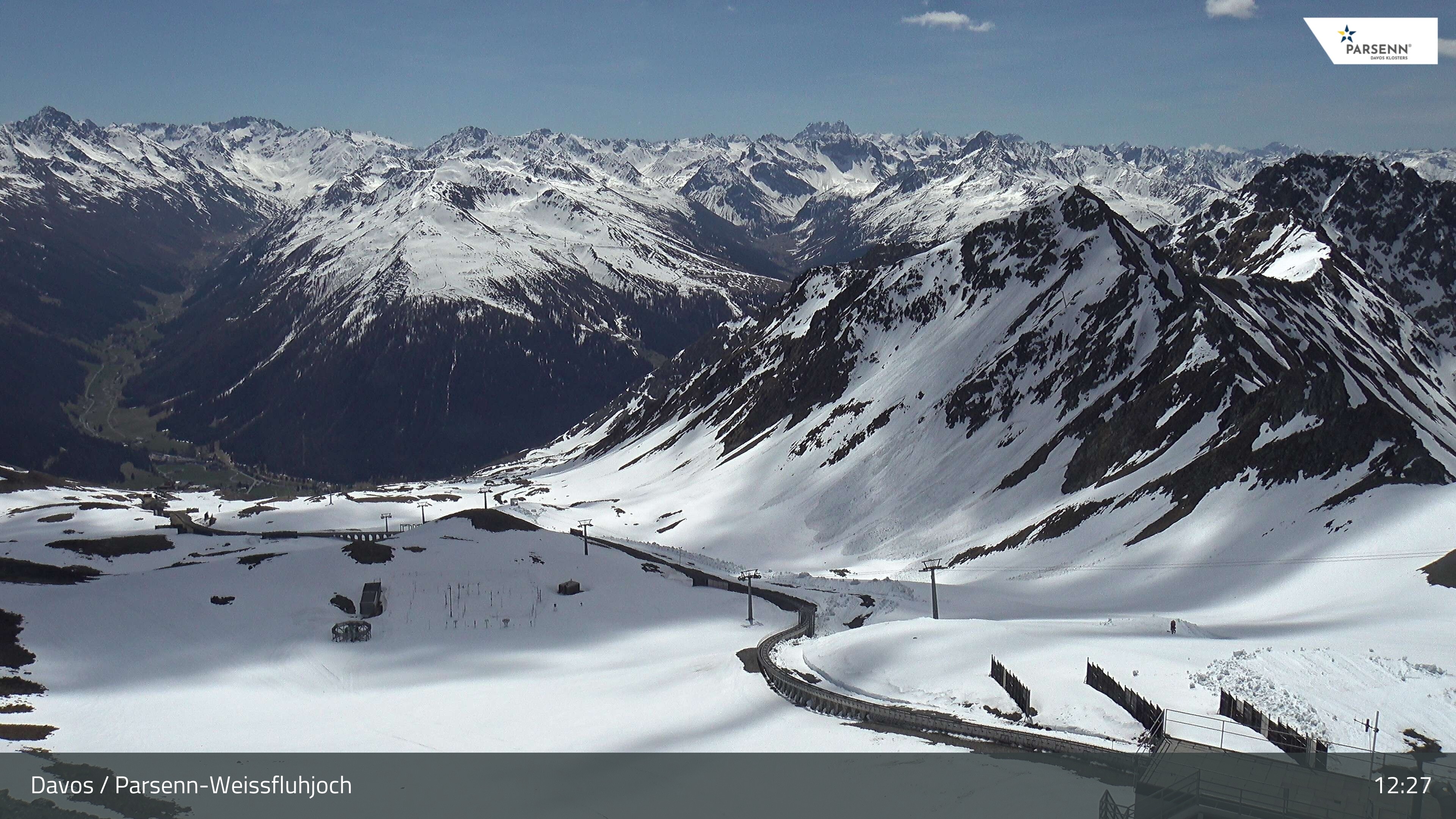 Archived image Webcam Parsenn: Blickrichtung Dorftäli