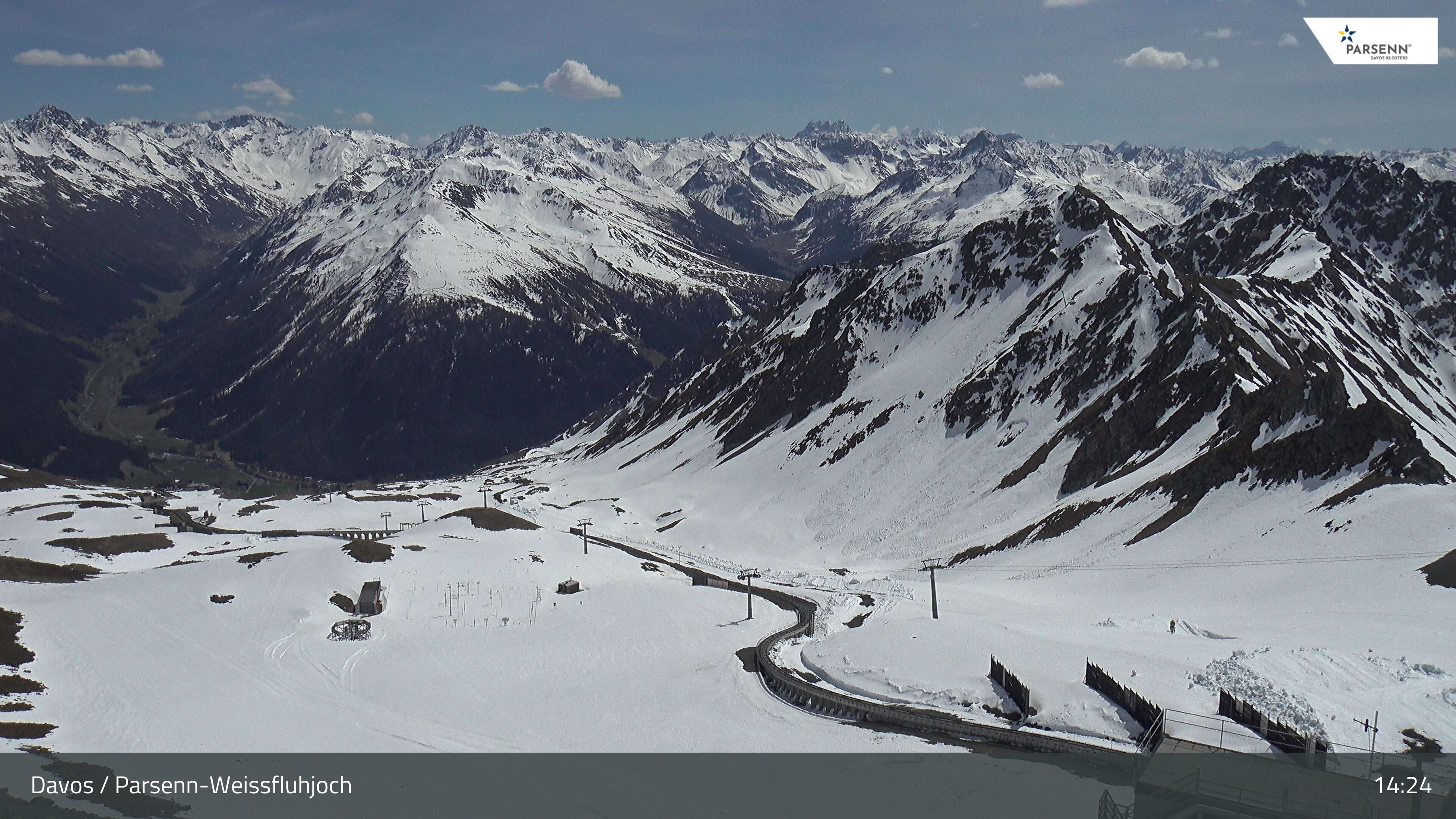 Archiv Foto Webcam Davos Klosters: Parsenn Weissfluhjoch