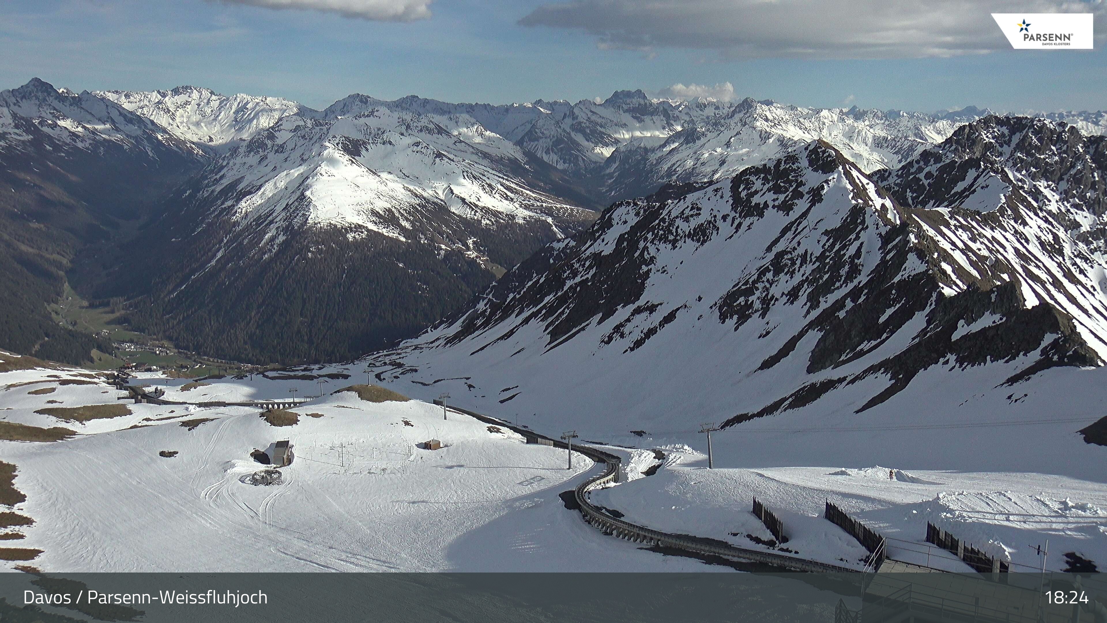 Archiv Foto Webcam Davos Klosters: Parsenn Weissfluhjoch