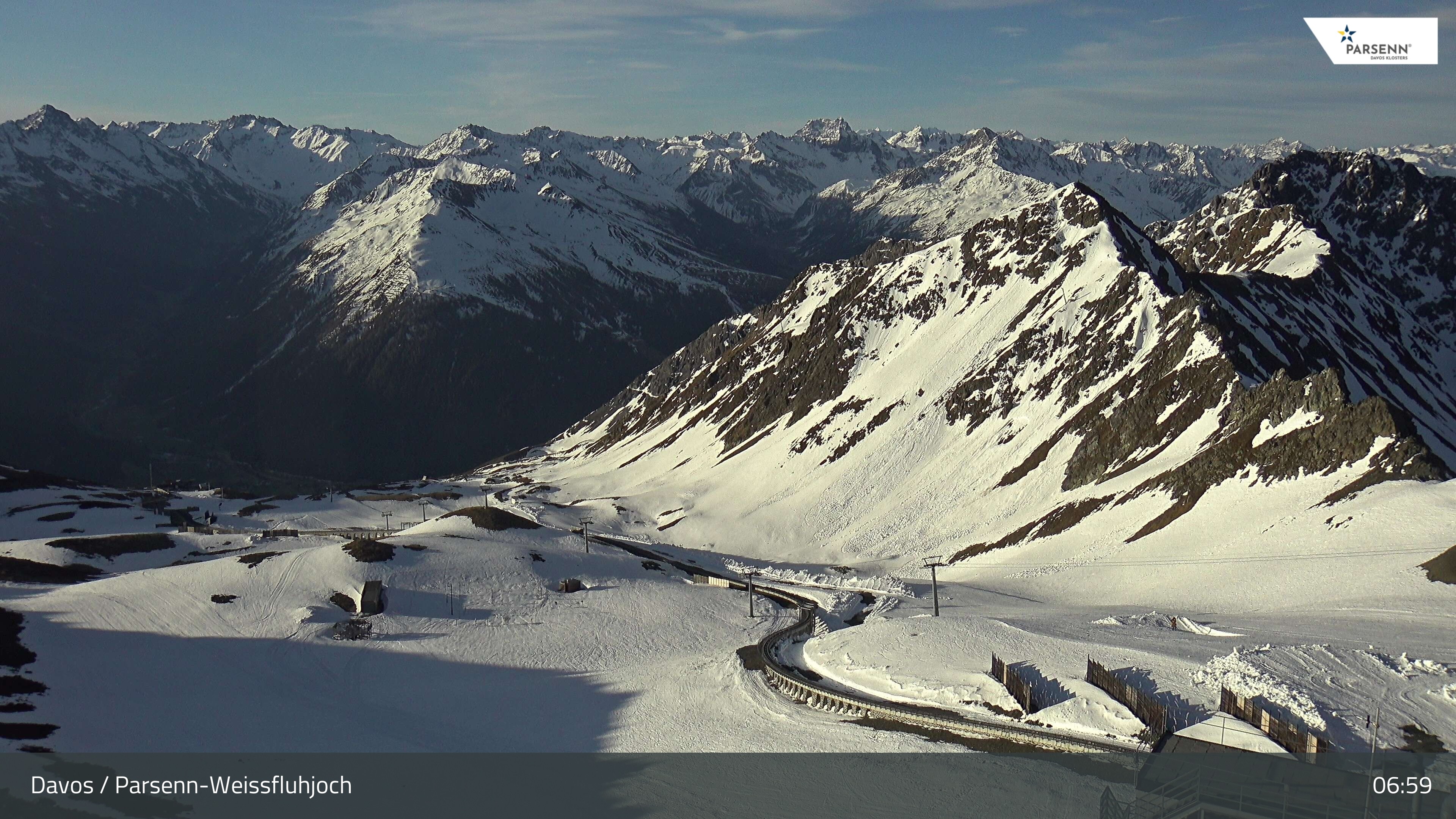 Archiv Foto Webcam Davos Klosters: Parsenn Weissfluhjoch