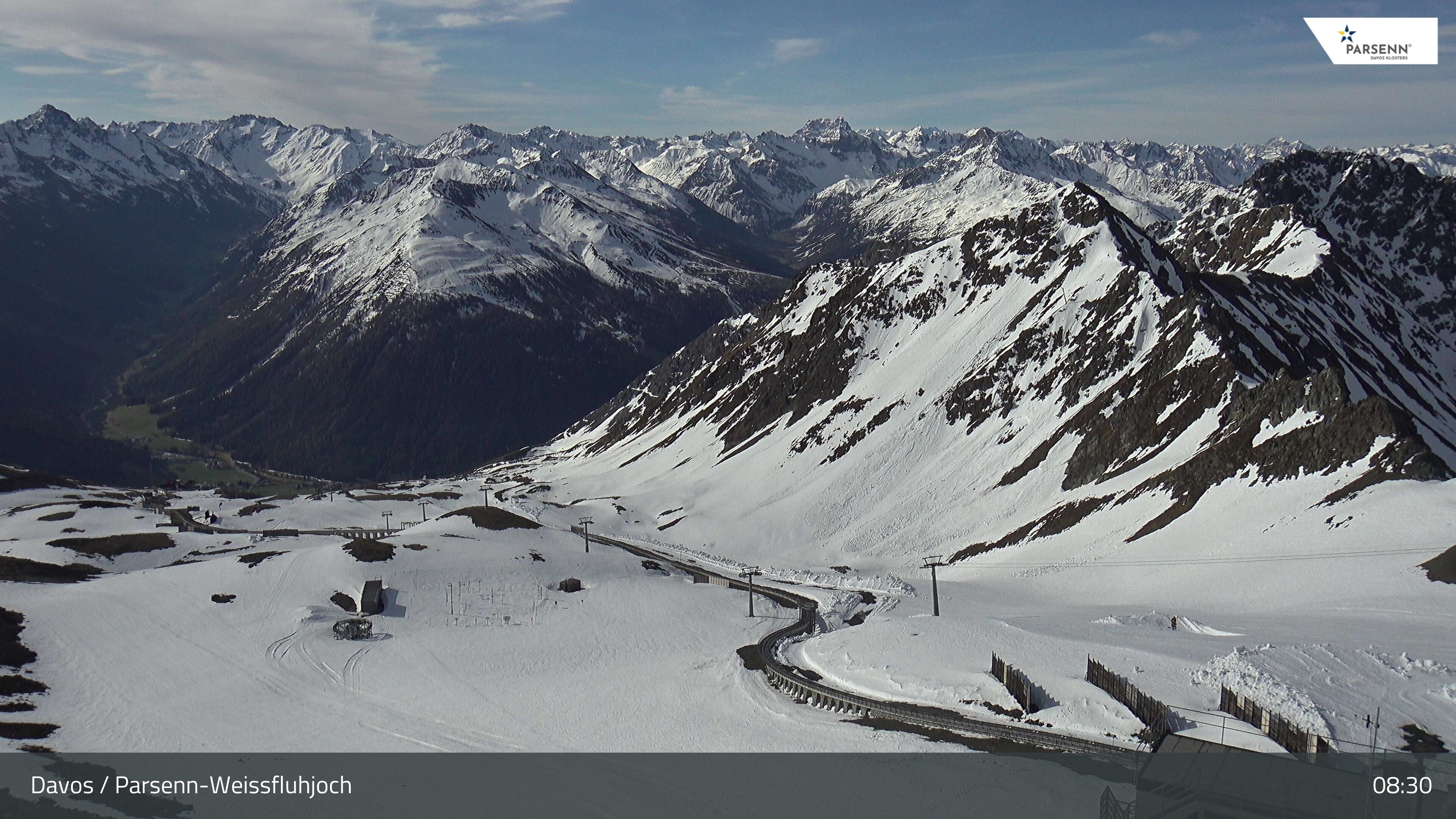 Archiv Foto Webcam Davos Klosters: Parsenn Weissfluhjoch