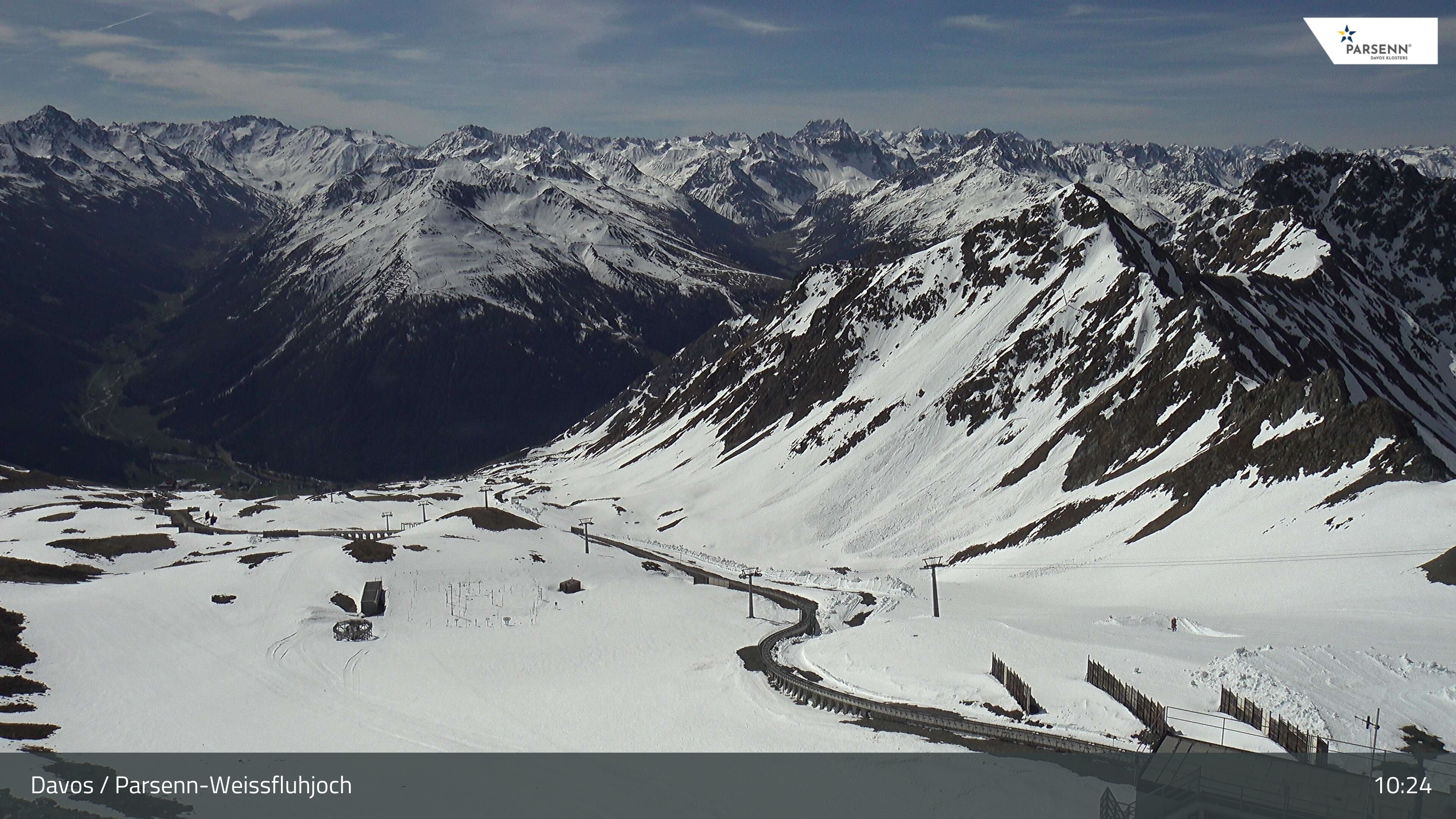Archiv Foto Webcam Davos Klosters: Parsenn Weissfluhjoch