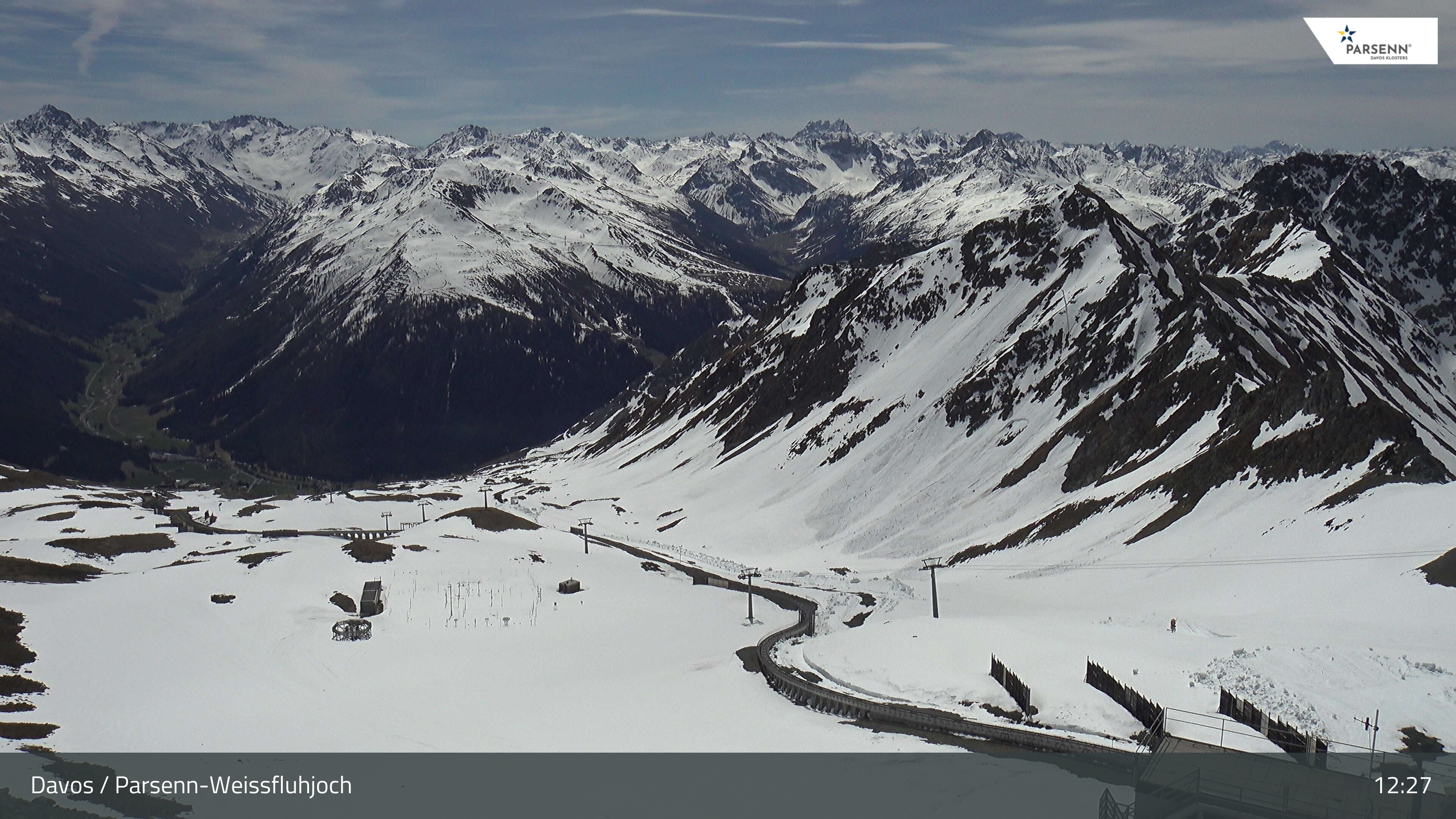 Archiv Foto Webcam Davos Klosters: Parsenn Weissfluhjoch