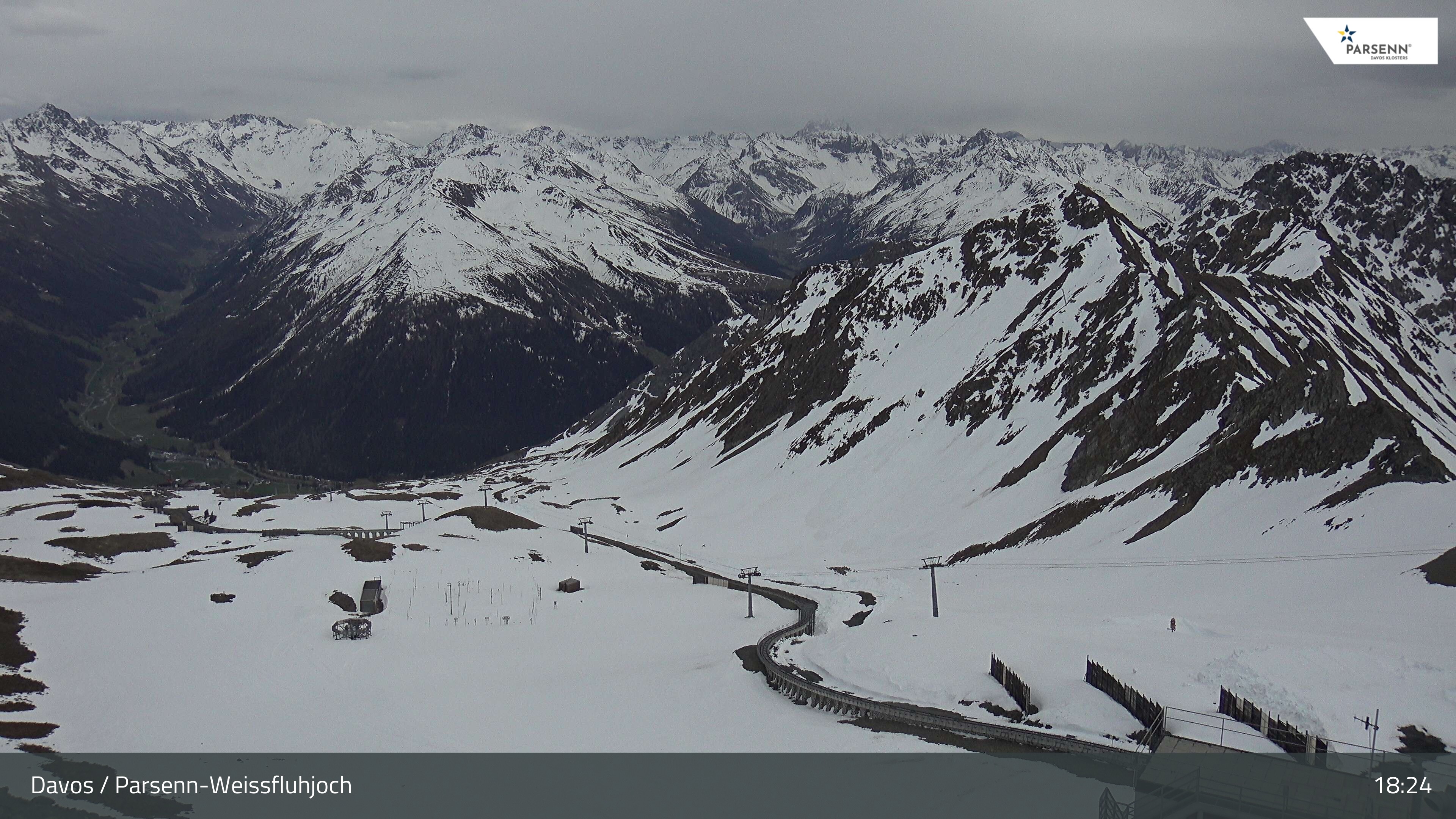 Archiv Foto Webcam Davos Klosters: Parsenn Weissfluhjoch