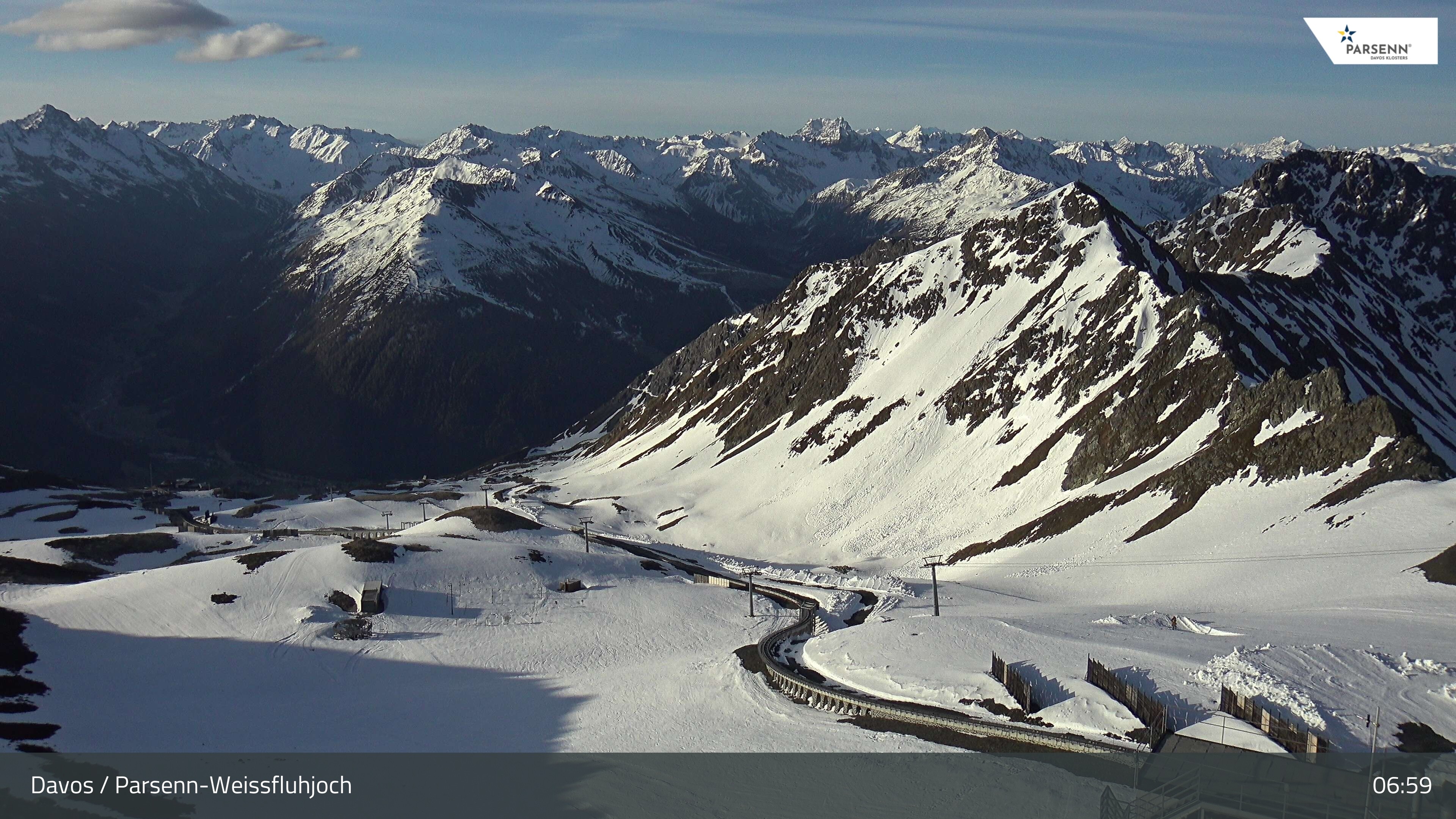 Archiv Foto Webcam Davos Klosters: Parsenn Weissfluhjoch