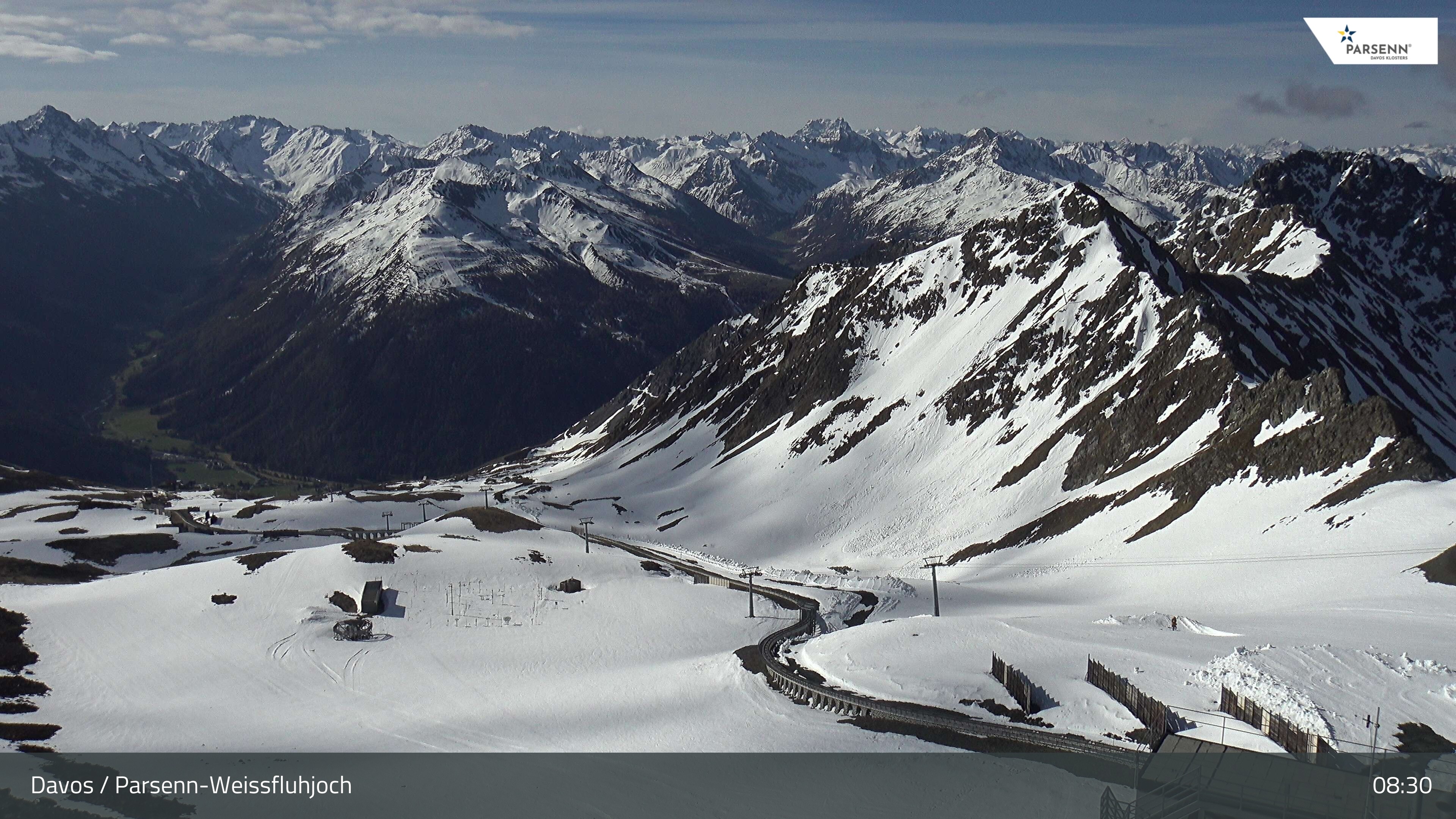 Archiv Foto Webcam Davos Klosters: Parsenn Weissfluhjoch