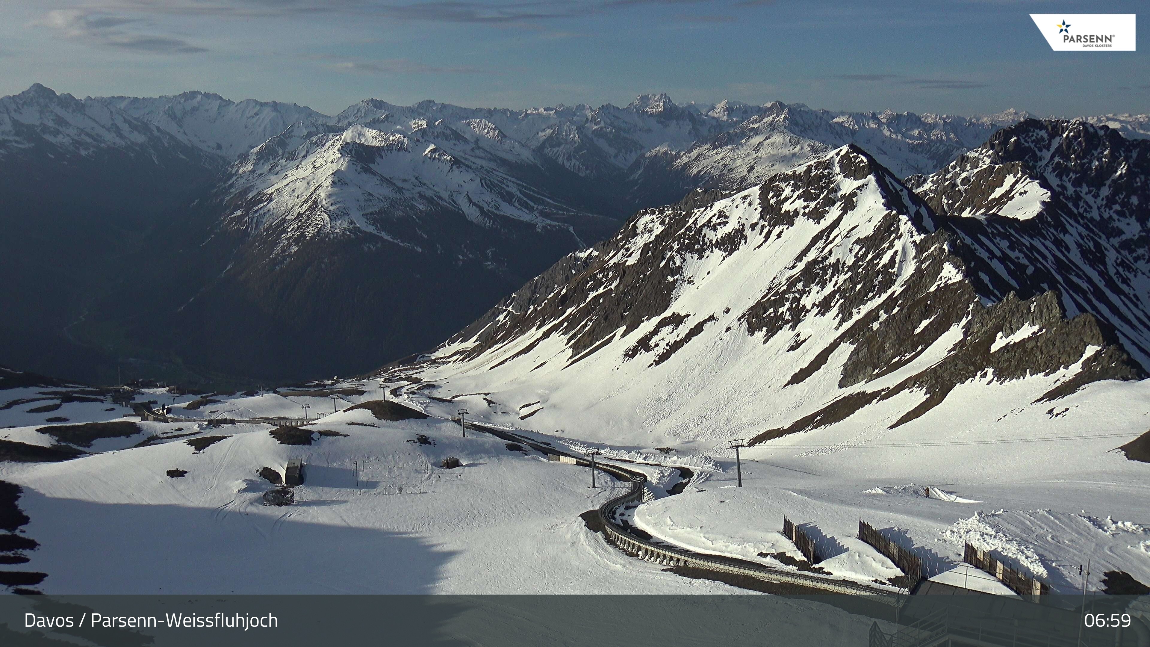 Archiv Foto Webcam Davos Klosters: Parsenn Weissfluhjoch
