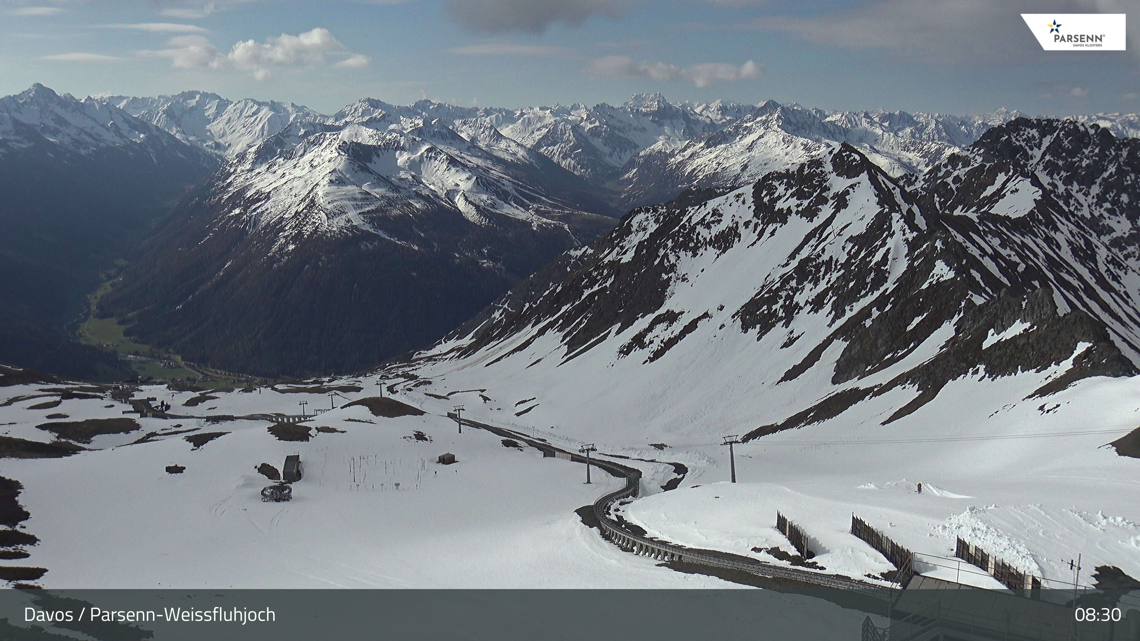 Archiv Foto Webcam Davos Klosters: Parsenn Weissfluhjoch