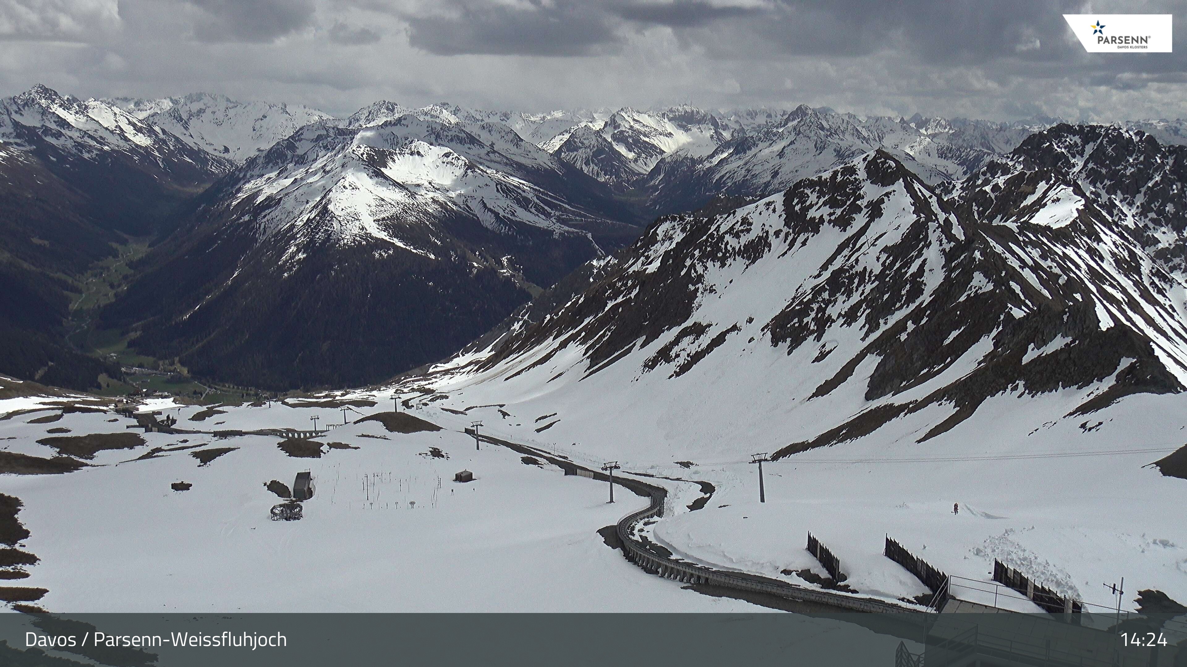 Archiv Foto Webcam Davos Klosters: Parsenn Weissfluhjoch
