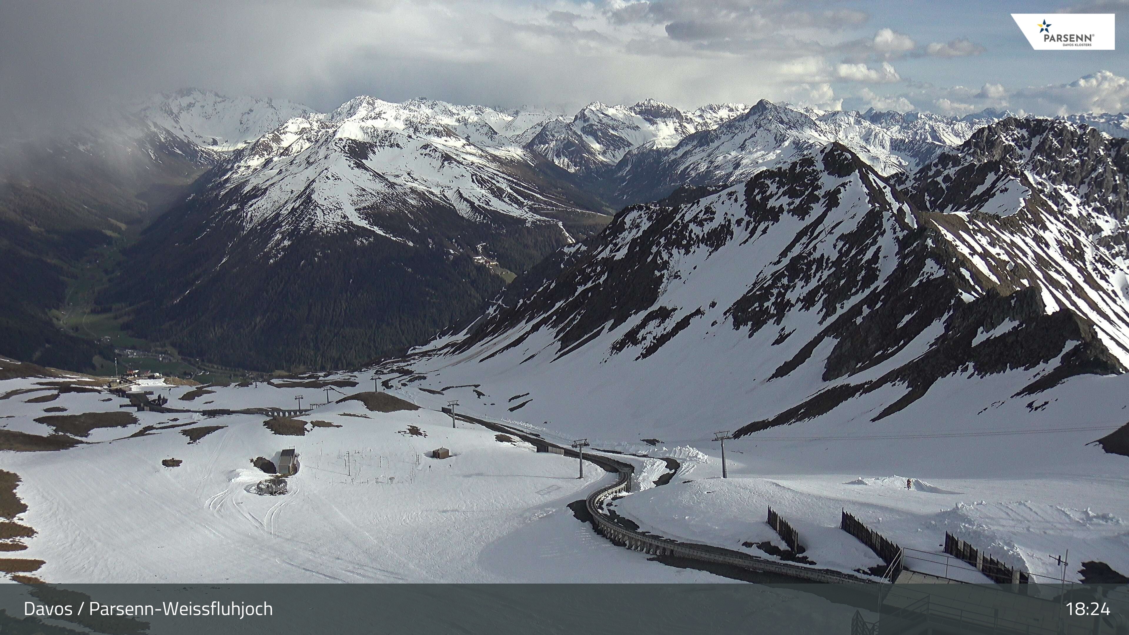 Archiv Foto Webcam Davos Klosters: Parsenn Weissfluhjoch
