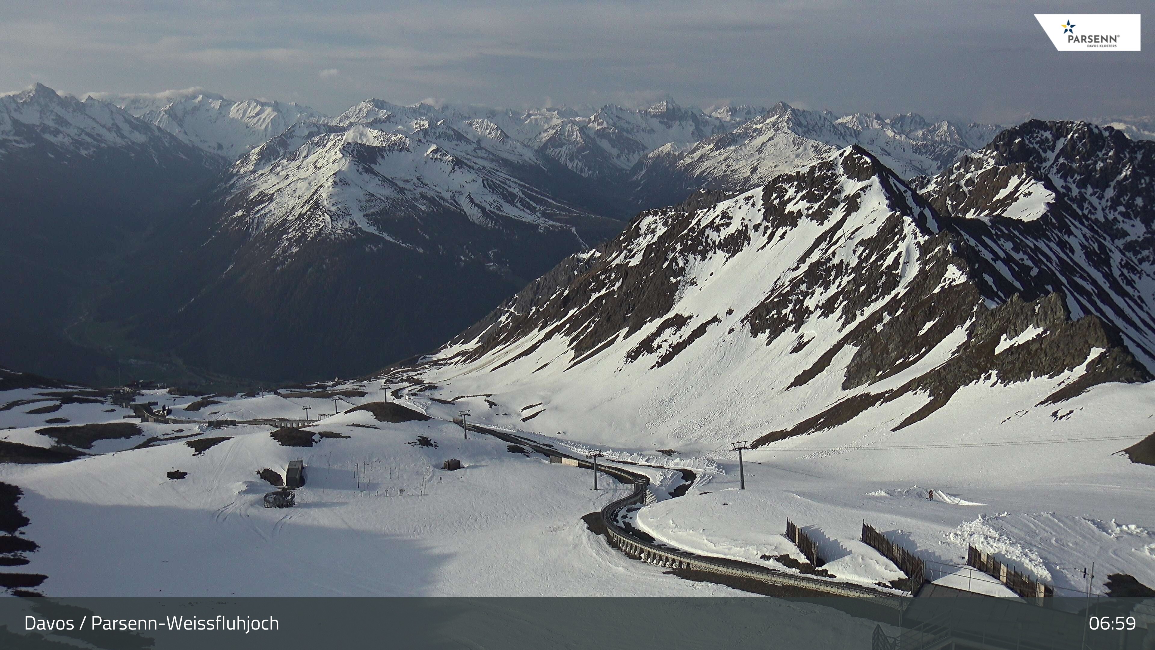 Archiv Foto Webcam Davos Klosters: Parsenn Weissfluhjoch