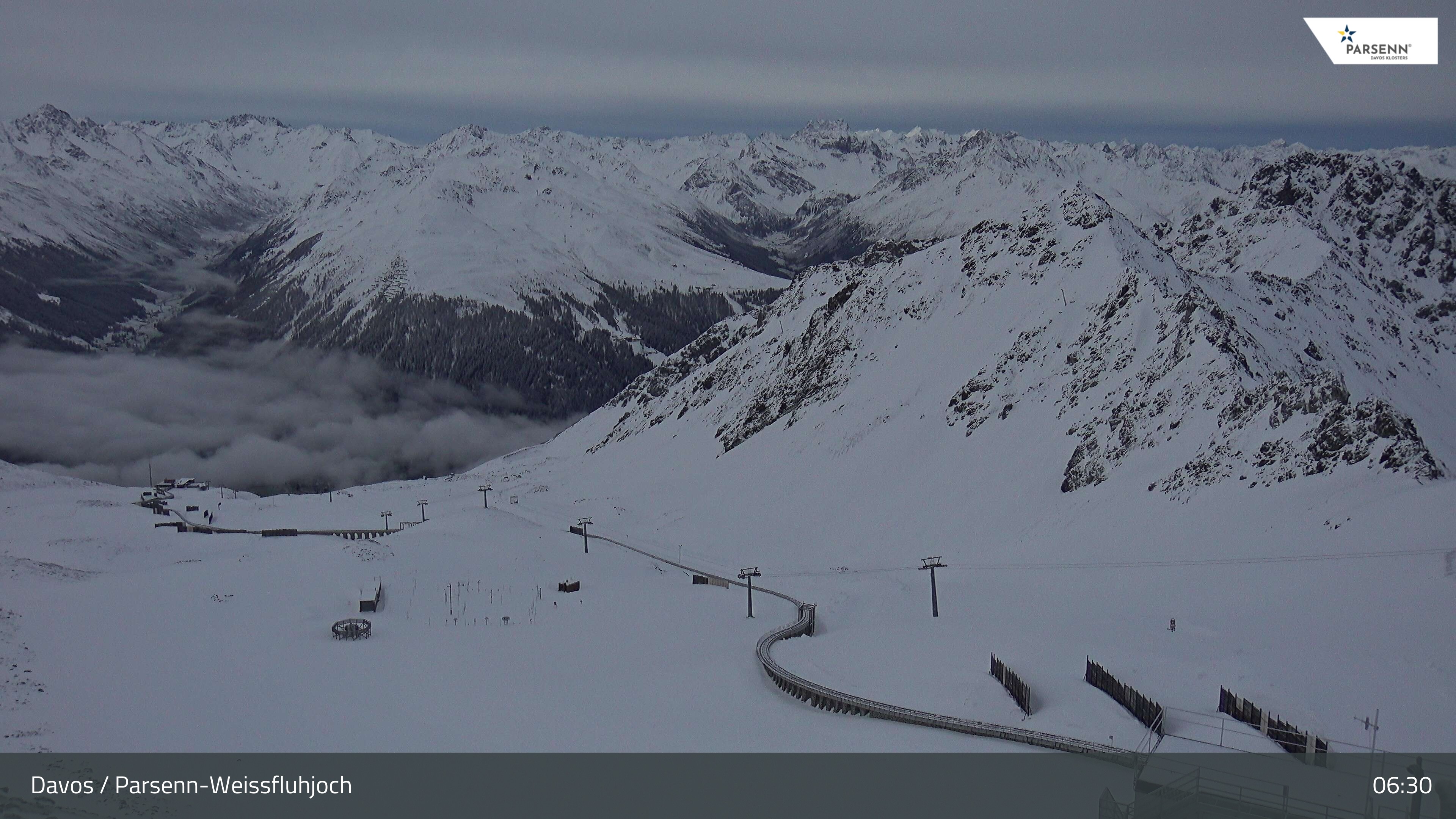 Archiv Foto Webcam Davos Klosters: Parsenn Weissfluhjoch