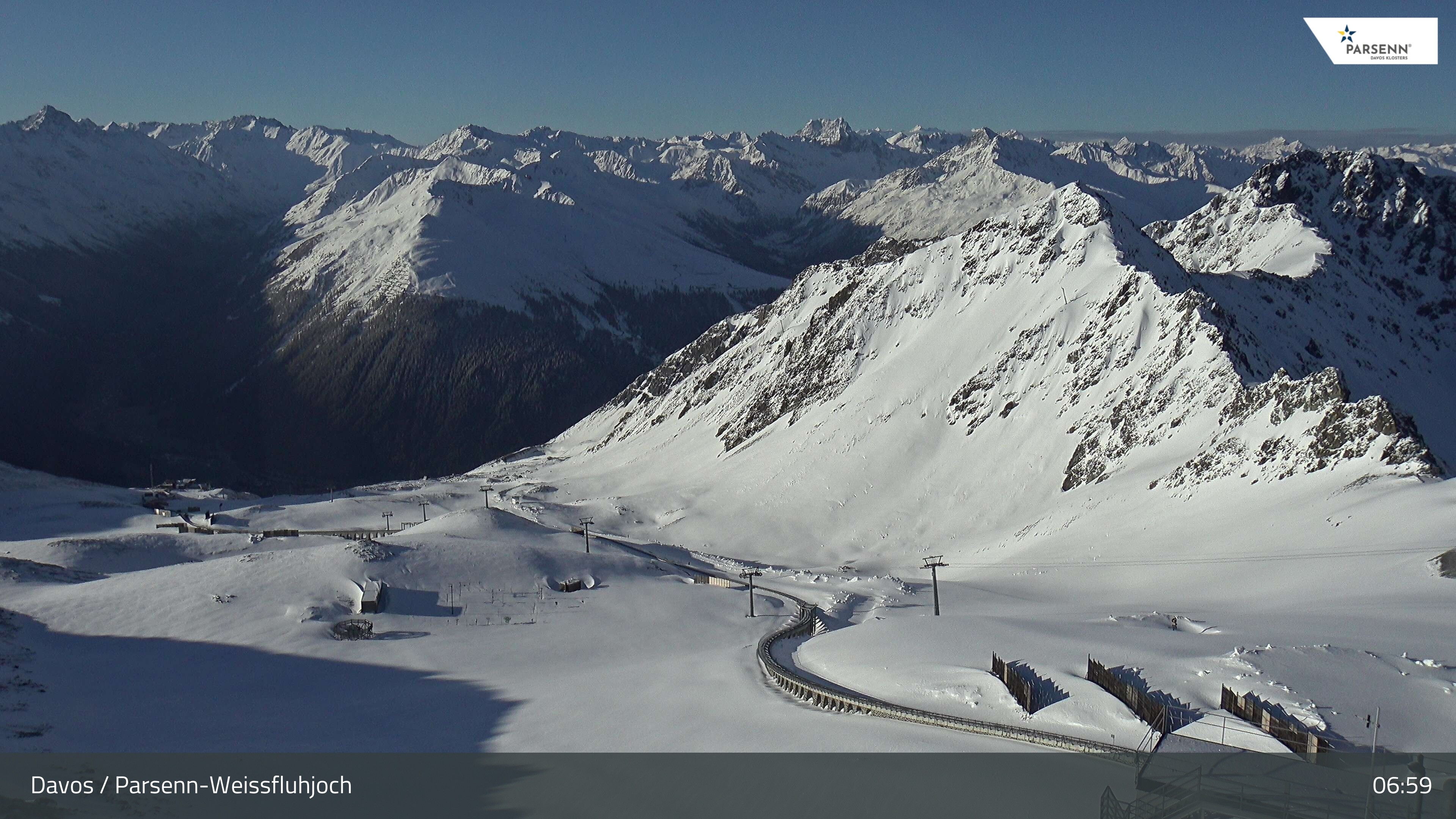Archived image Webcam Parsenn: Blickrichtung Dorftäli