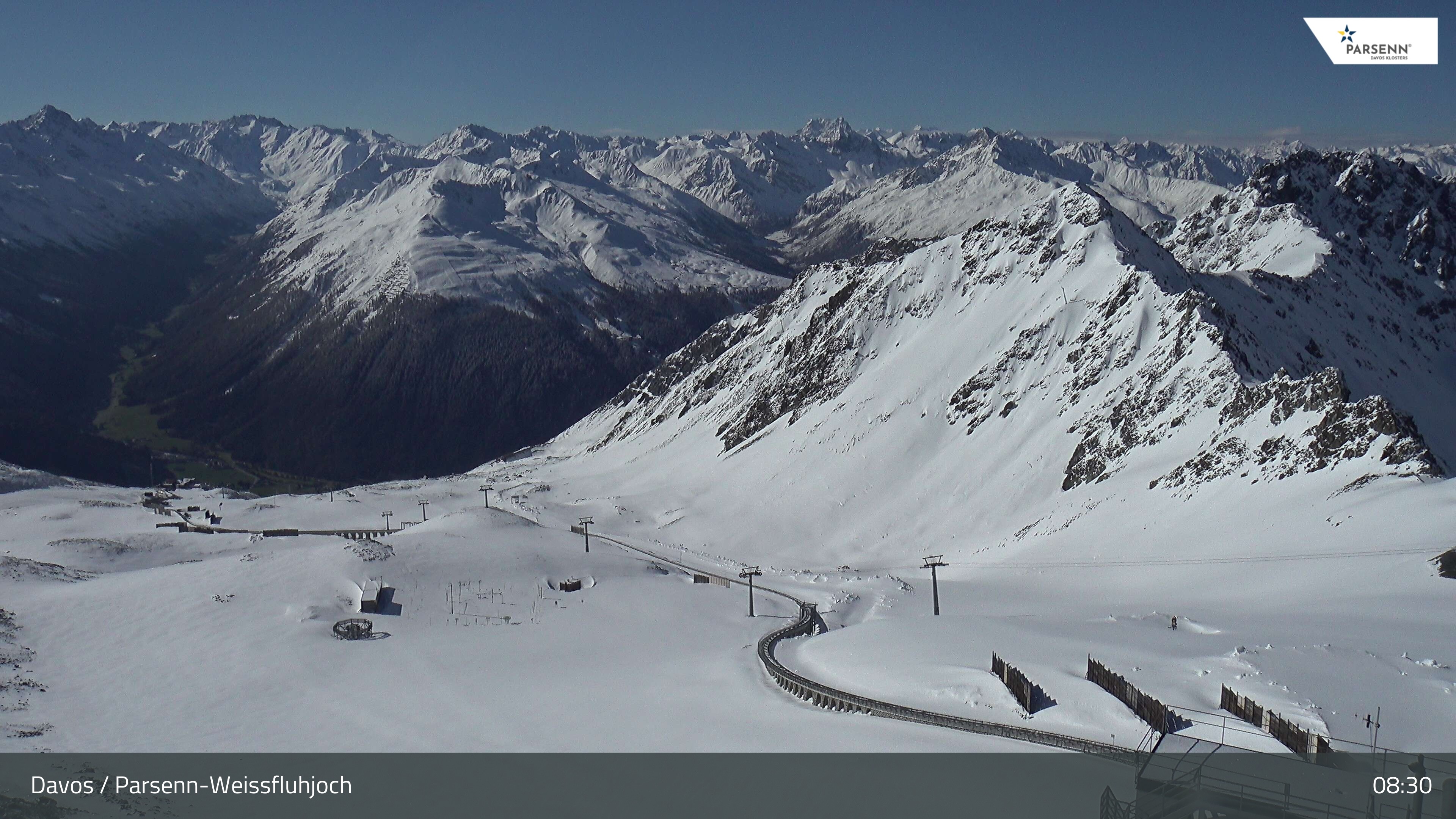 Archived image Webcam Parsenn: Blickrichtung Dorftäli