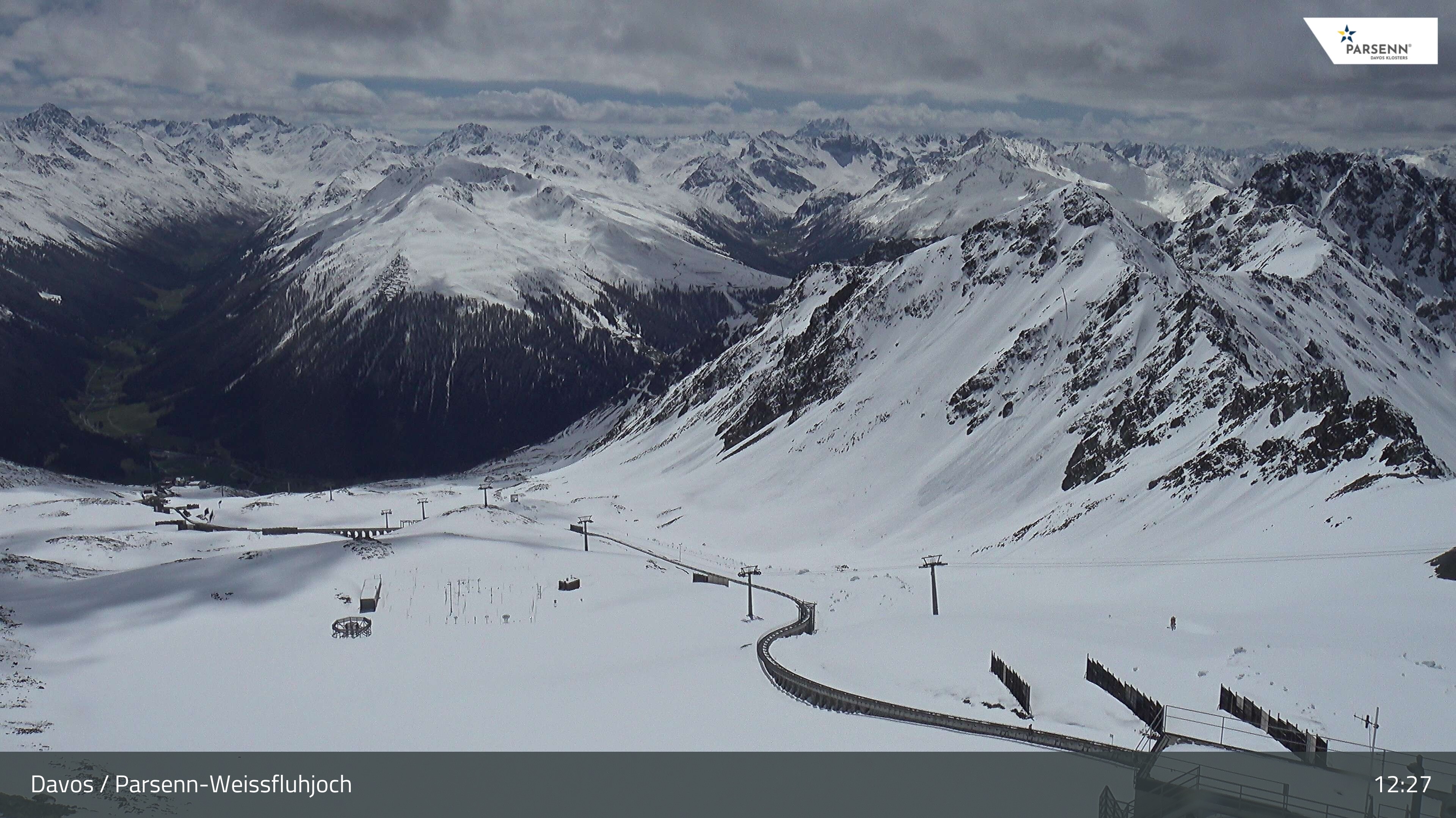 Archived image Webcam Parsenn: Blickrichtung Dorftäli
