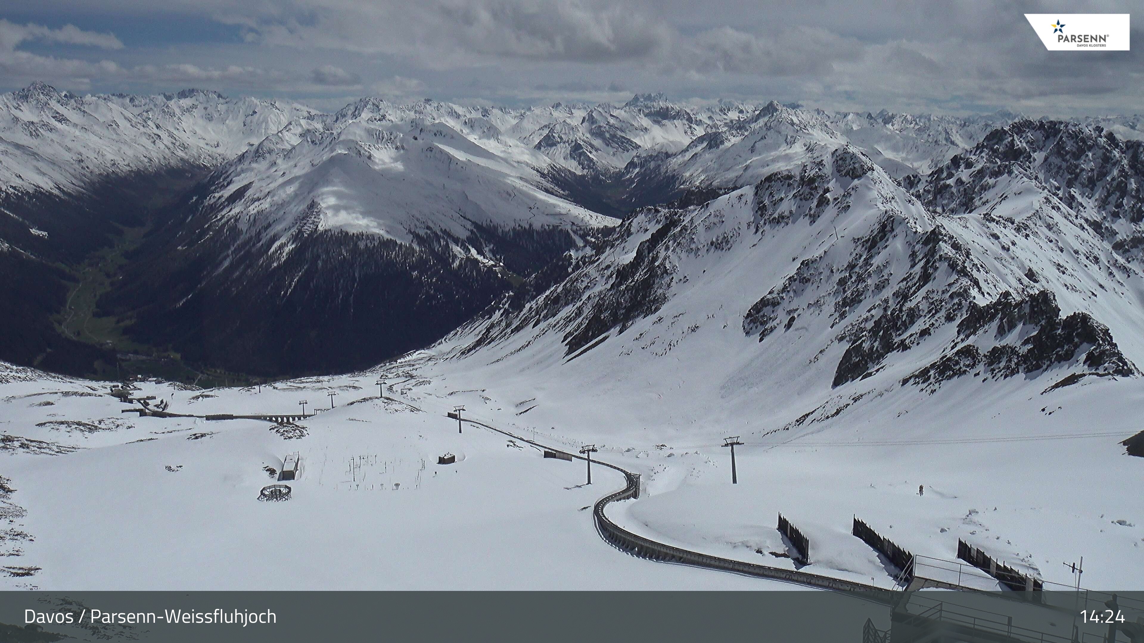 Archiv Foto Webcam Davos Klosters: Parsenn Weissfluhjoch