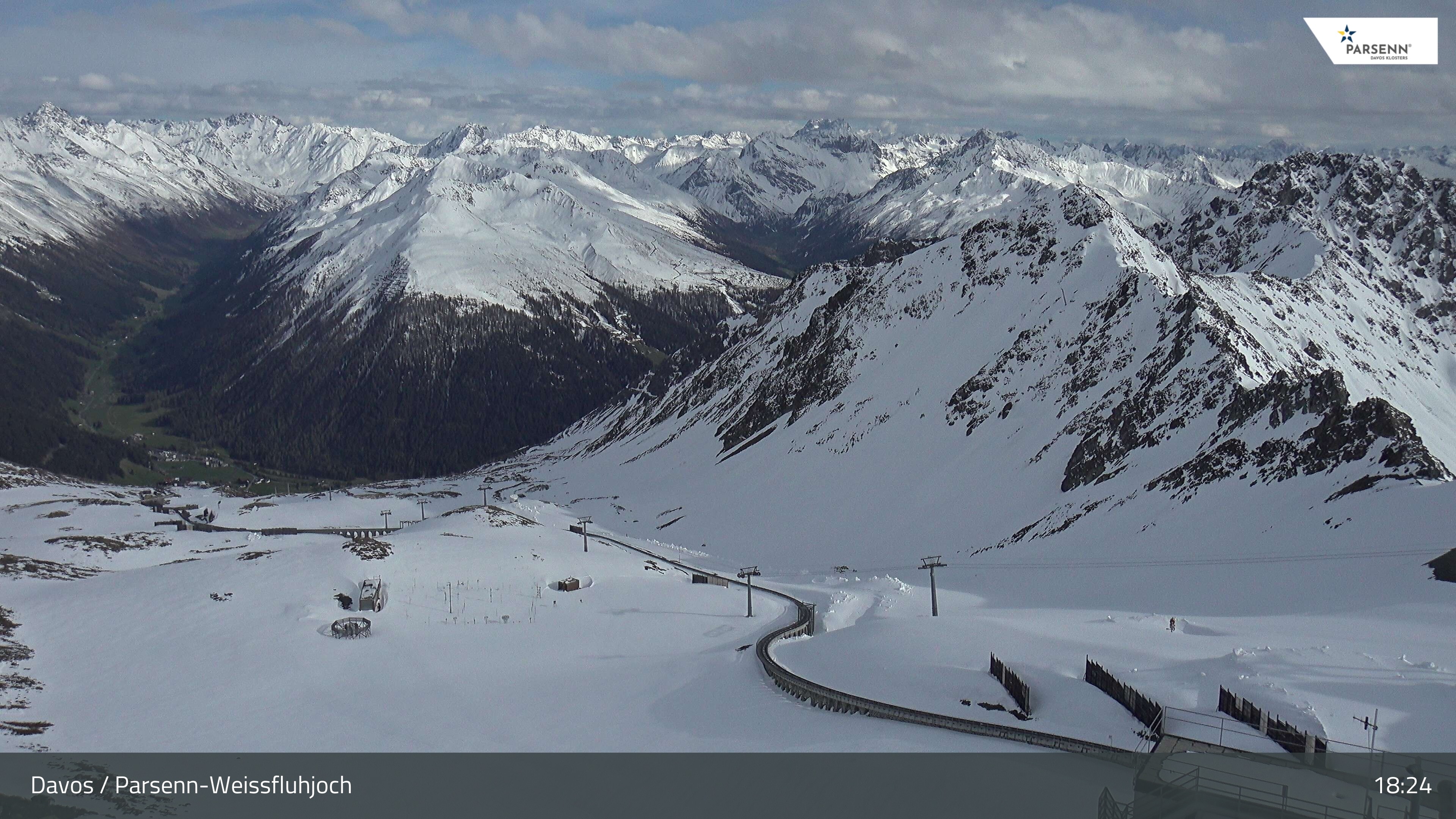 Archiv Foto Webcam Davos Klosters: Parsenn Weissfluhjoch