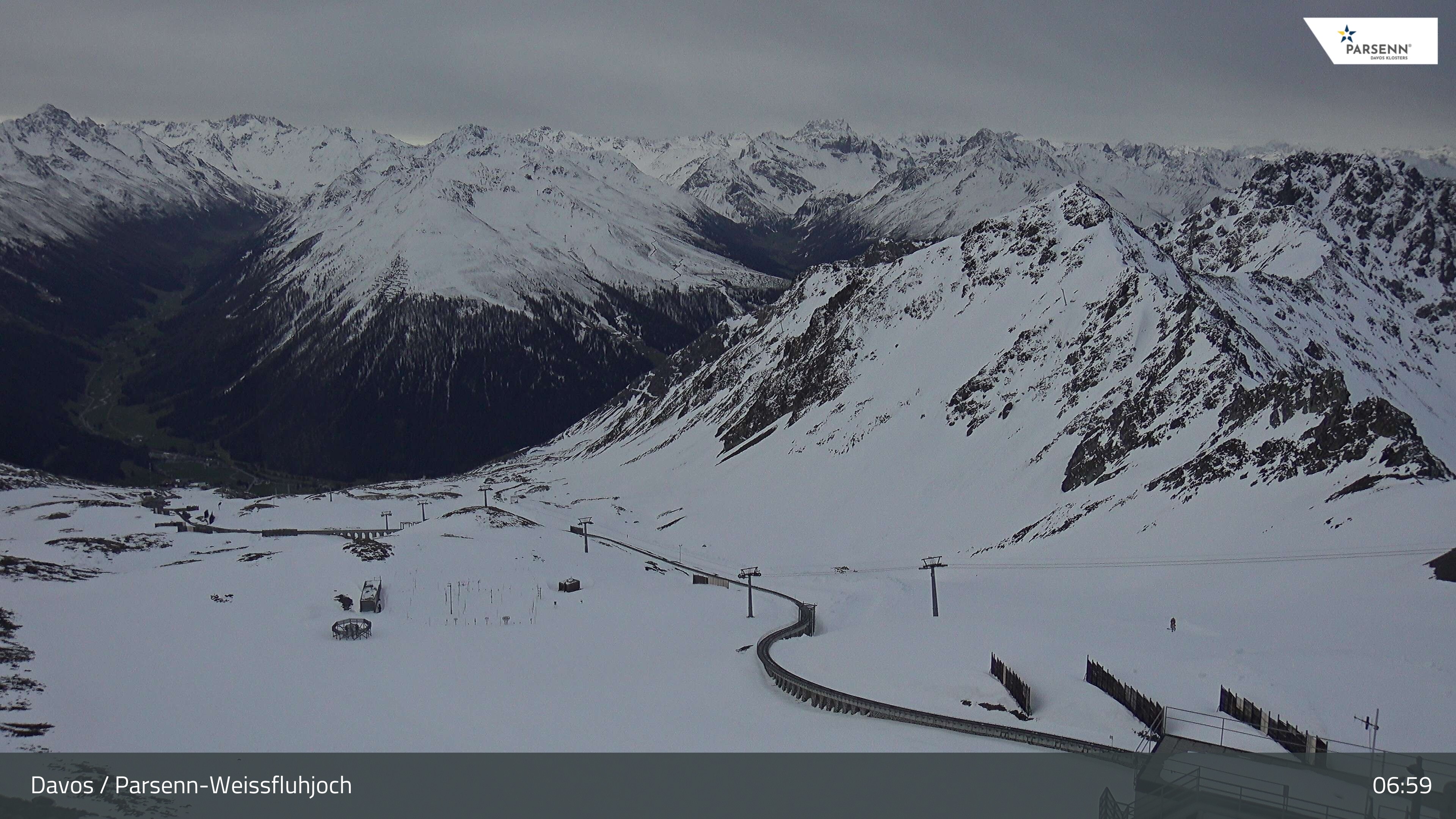 Archived image Webcam Parsenn: Blickrichtung Dorftäli