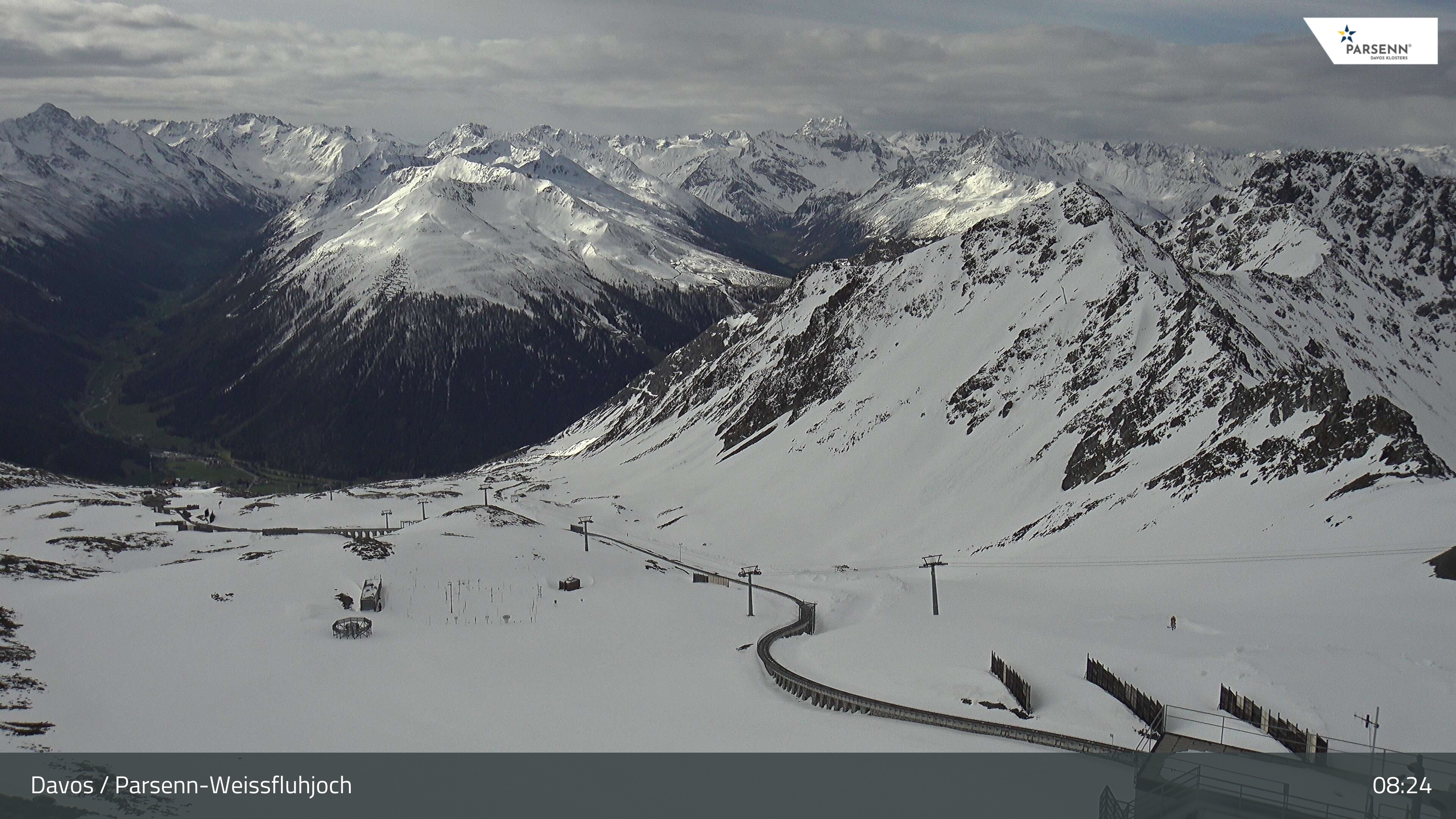 Archived image Webcam Parsenn: Blickrichtung Dorftäli