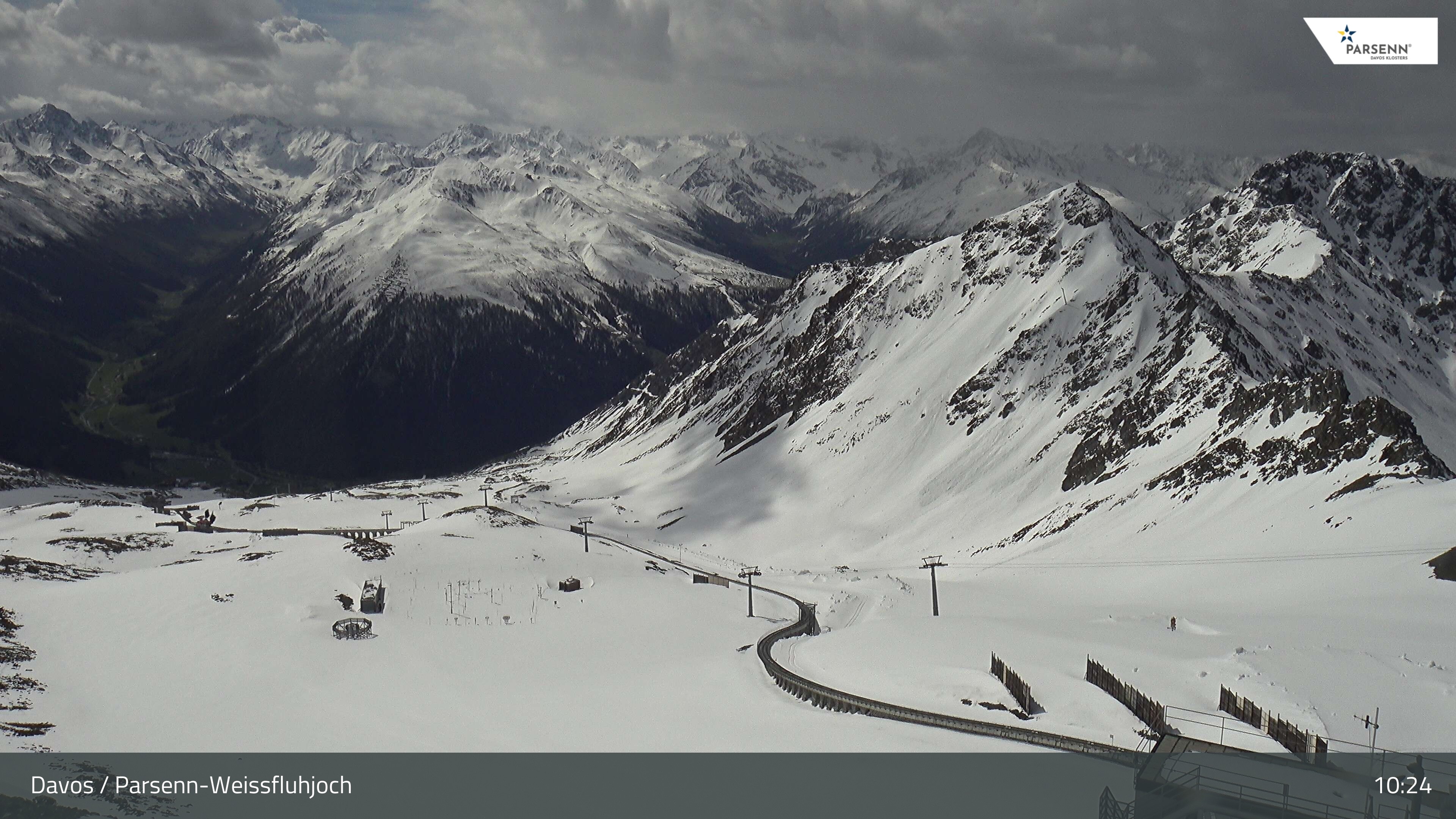 Archived image Webcam Parsenn: Blickrichtung Dorftäli