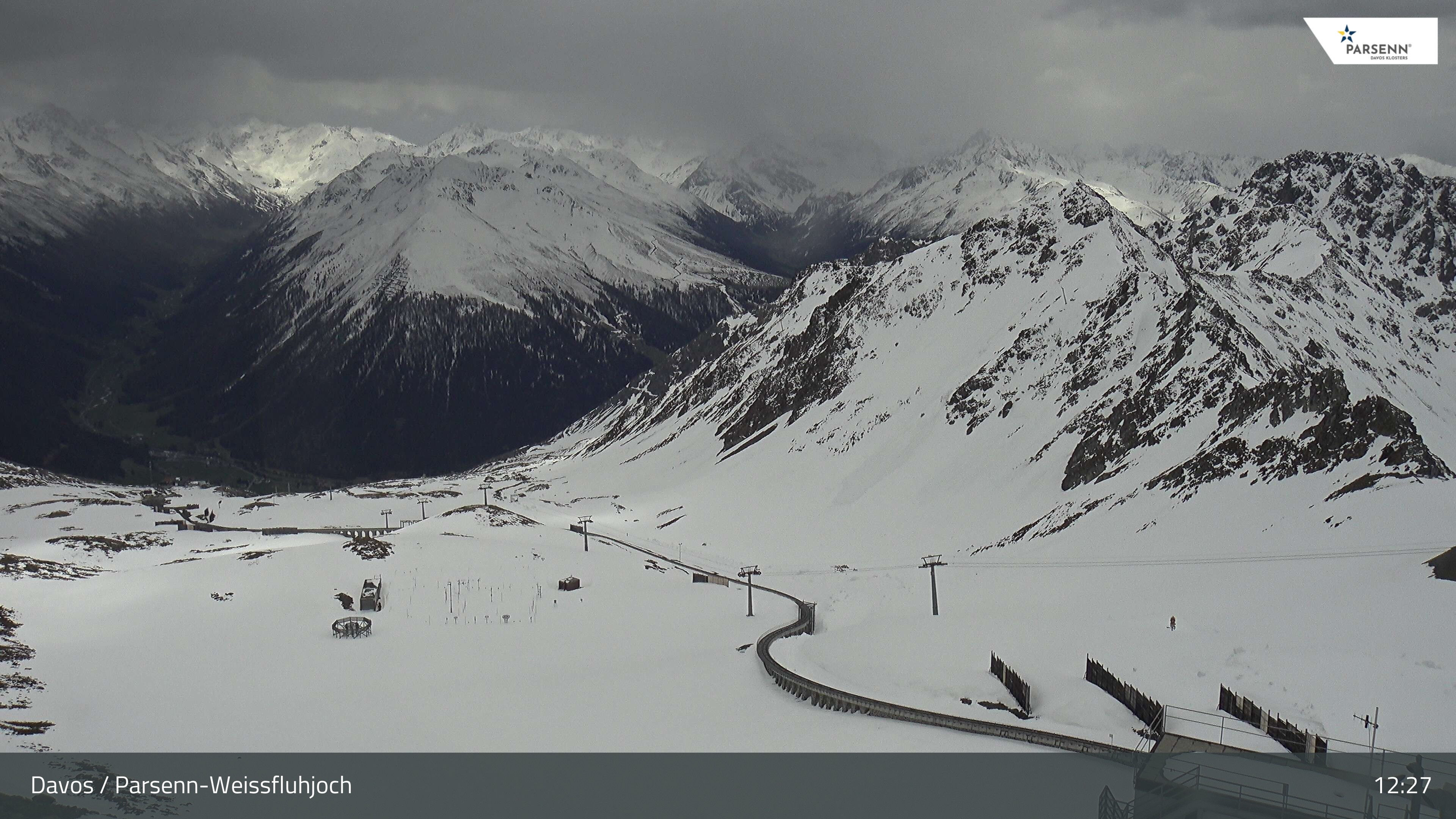 Archived image Webcam Parsenn: Blickrichtung Dorftäli