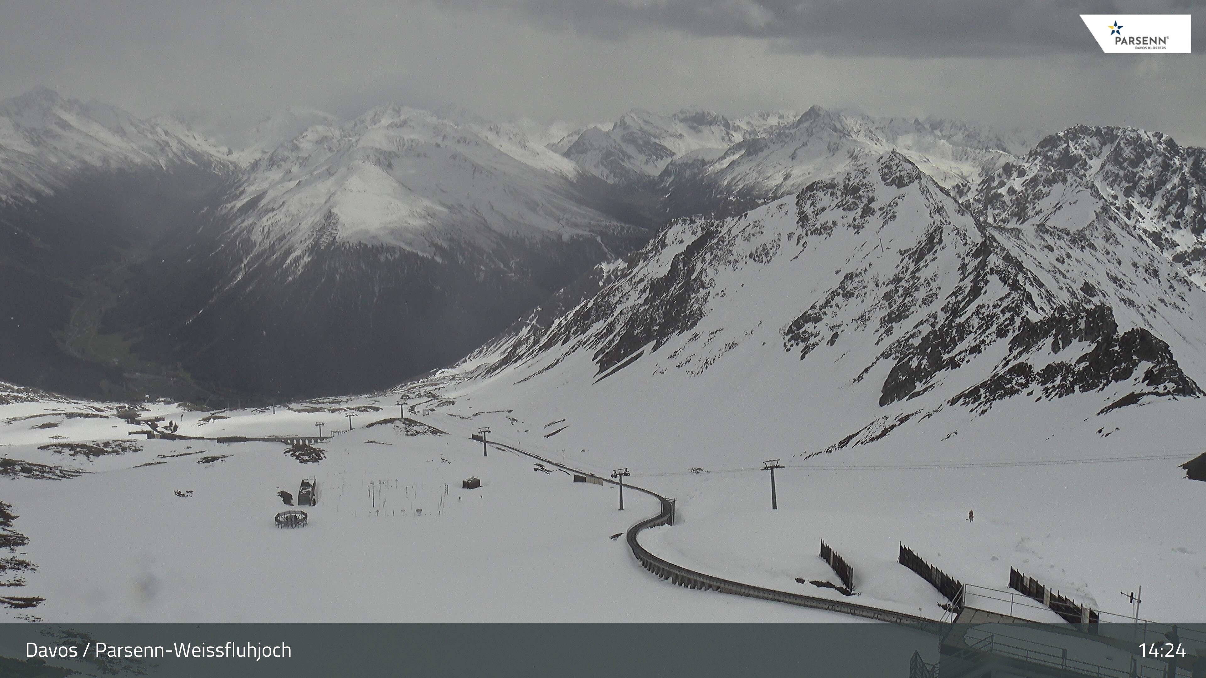 Archived image Webcam Parsenn: Blickrichtung Dorftäli