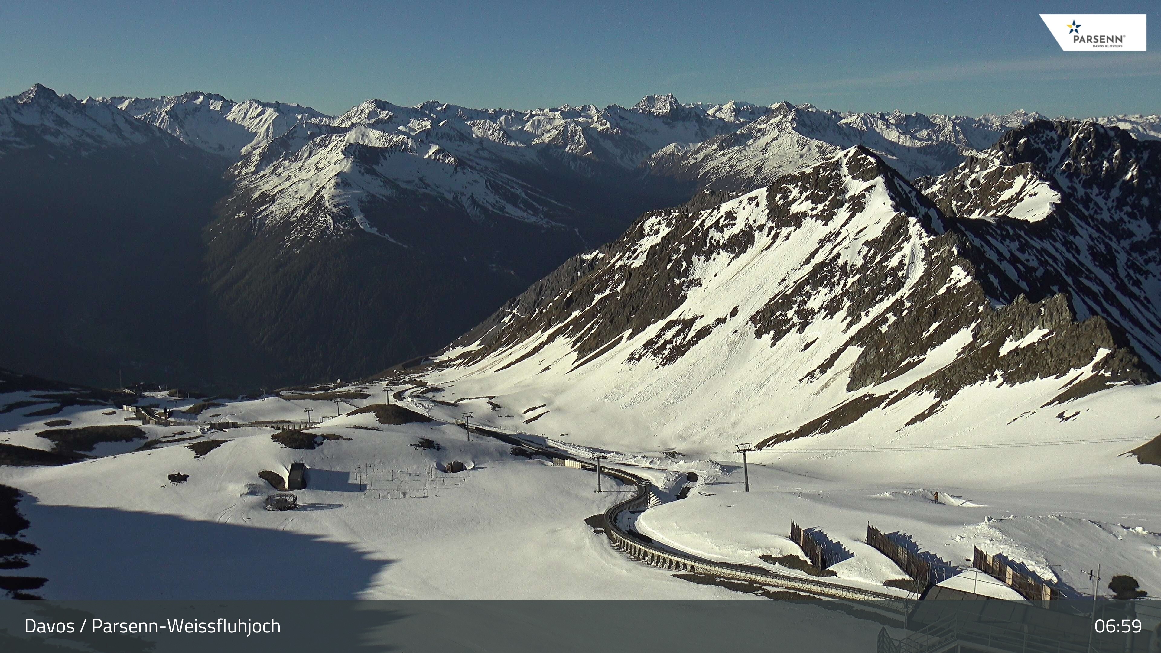 Archiv Foto Webcam Davos Klosters: Parsenn Weissfluhjoch