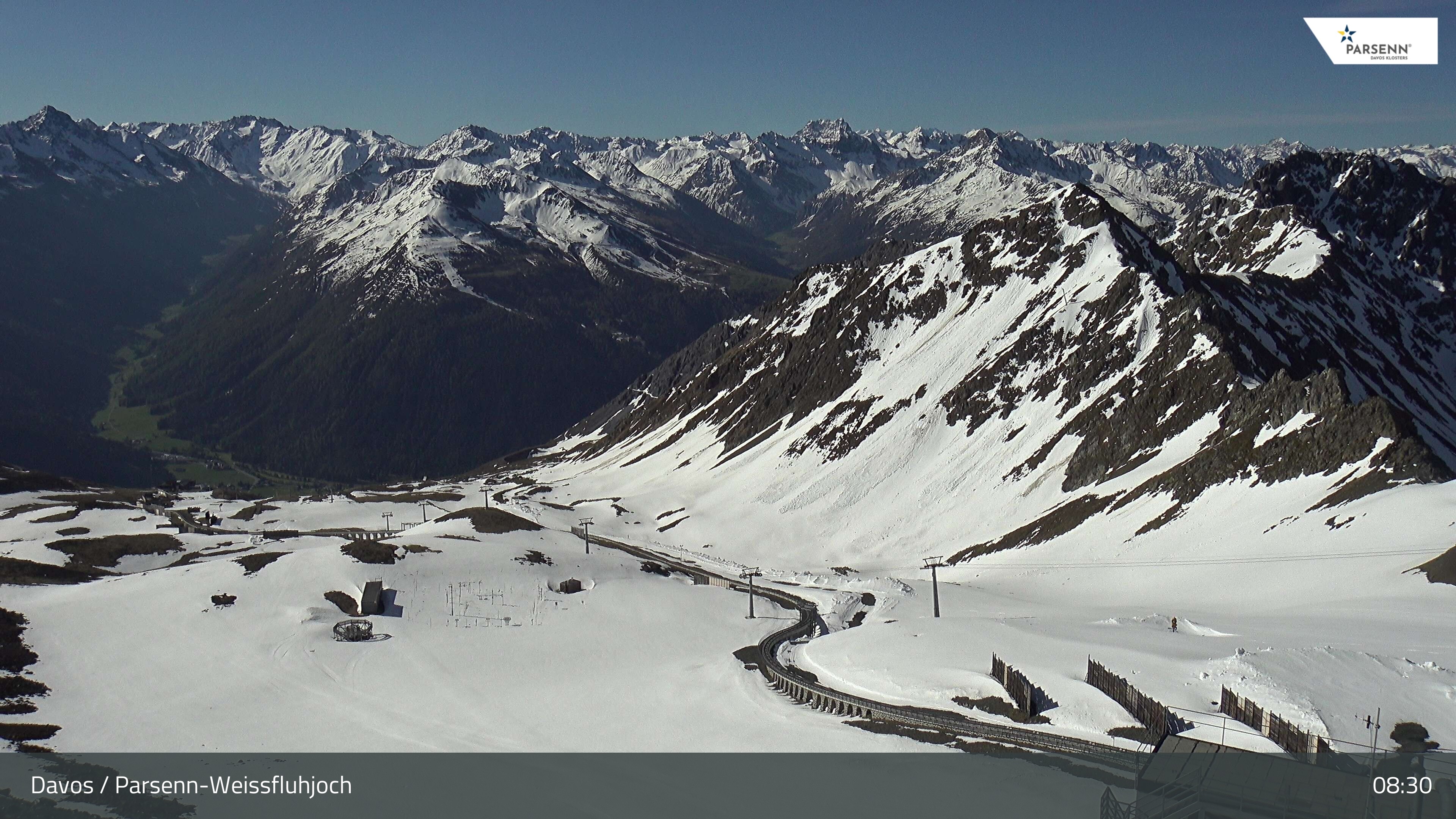 Archiv Foto Webcam Davos Klosters: Parsenn Weissfluhjoch