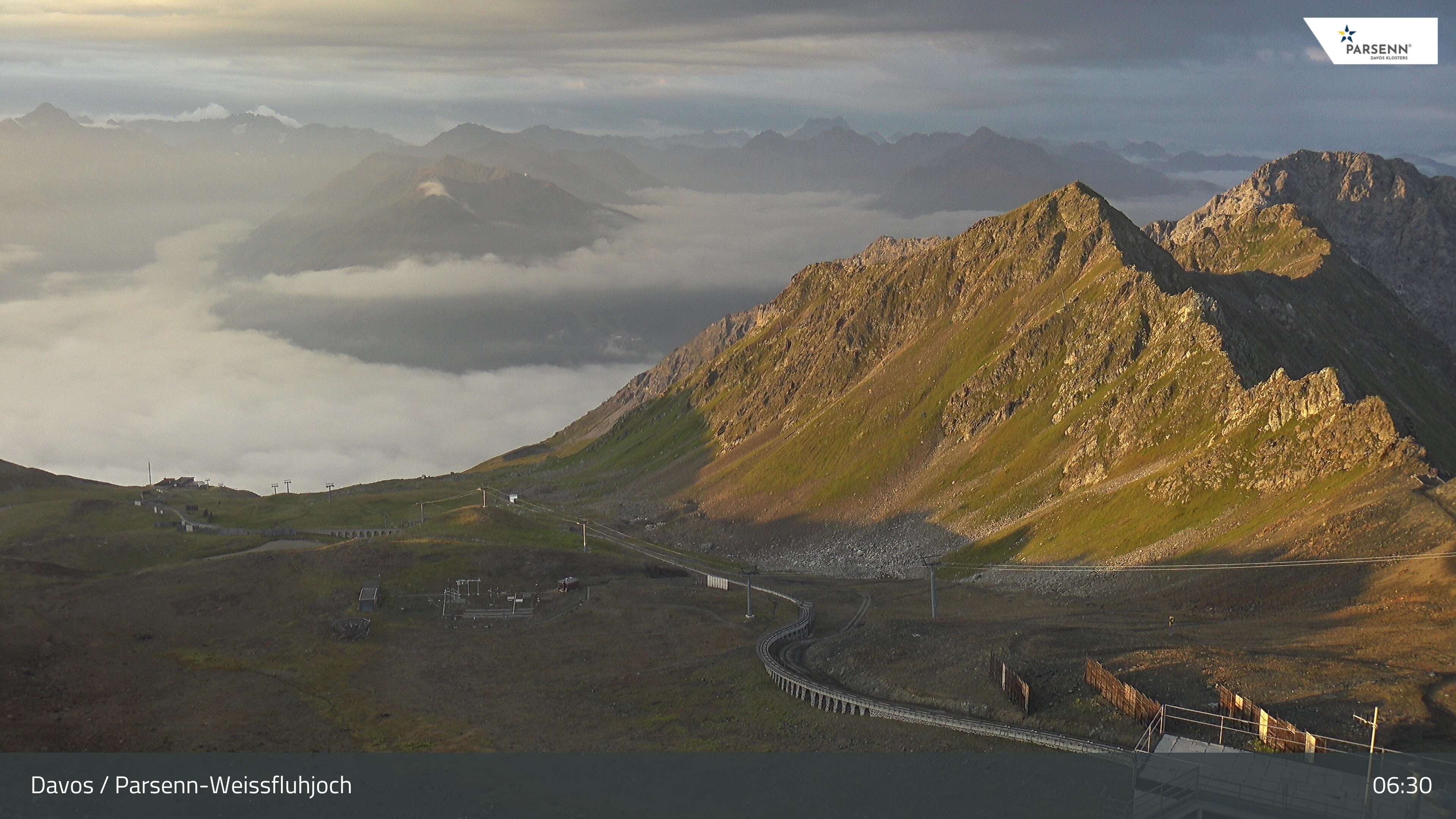 Archiv Foto Webcam Davos Klosters: Parsenn Weissfluhjoch