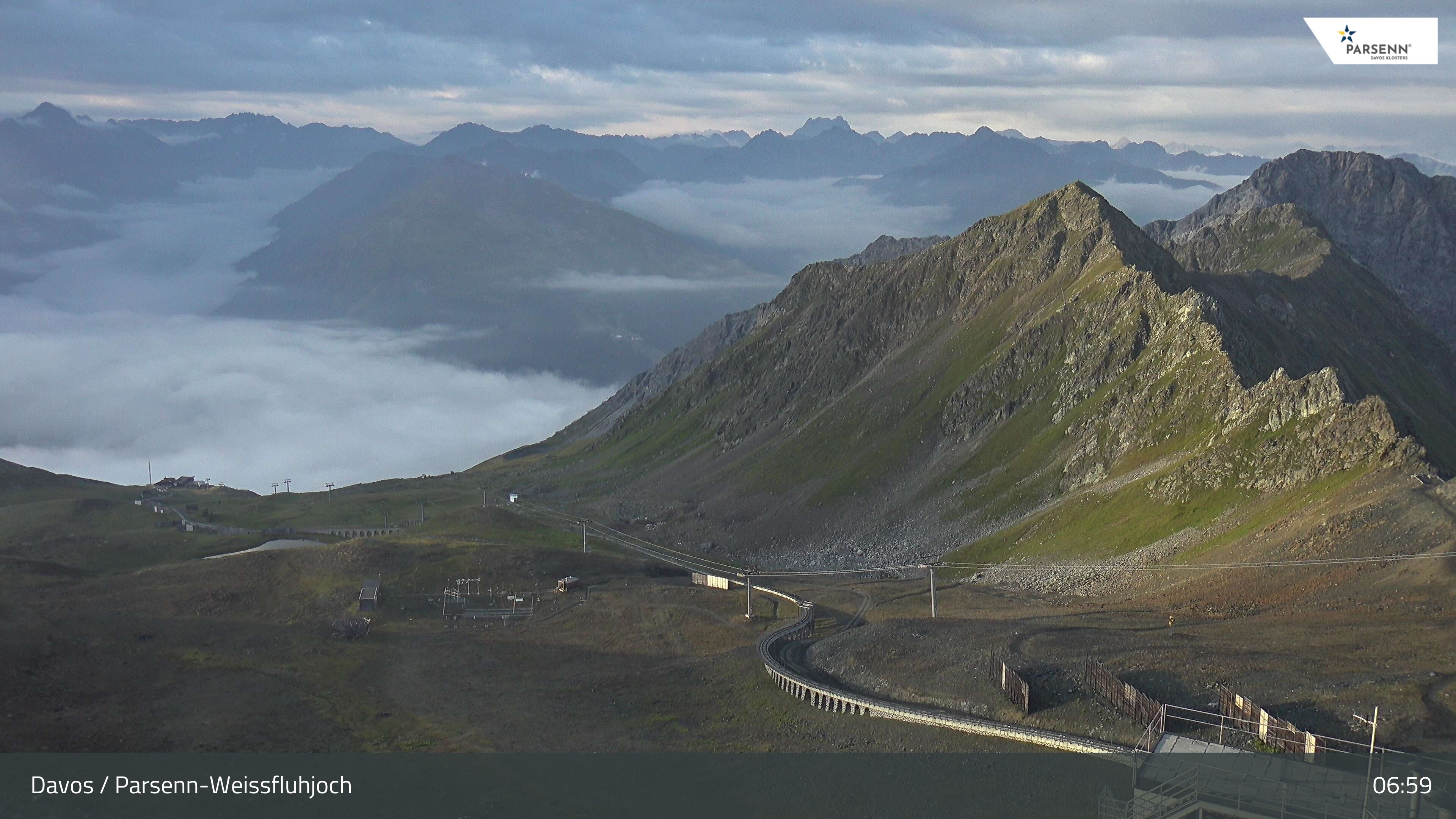 Archiv Foto Webcam Davos Klosters: Parsenn Weissfluhjoch