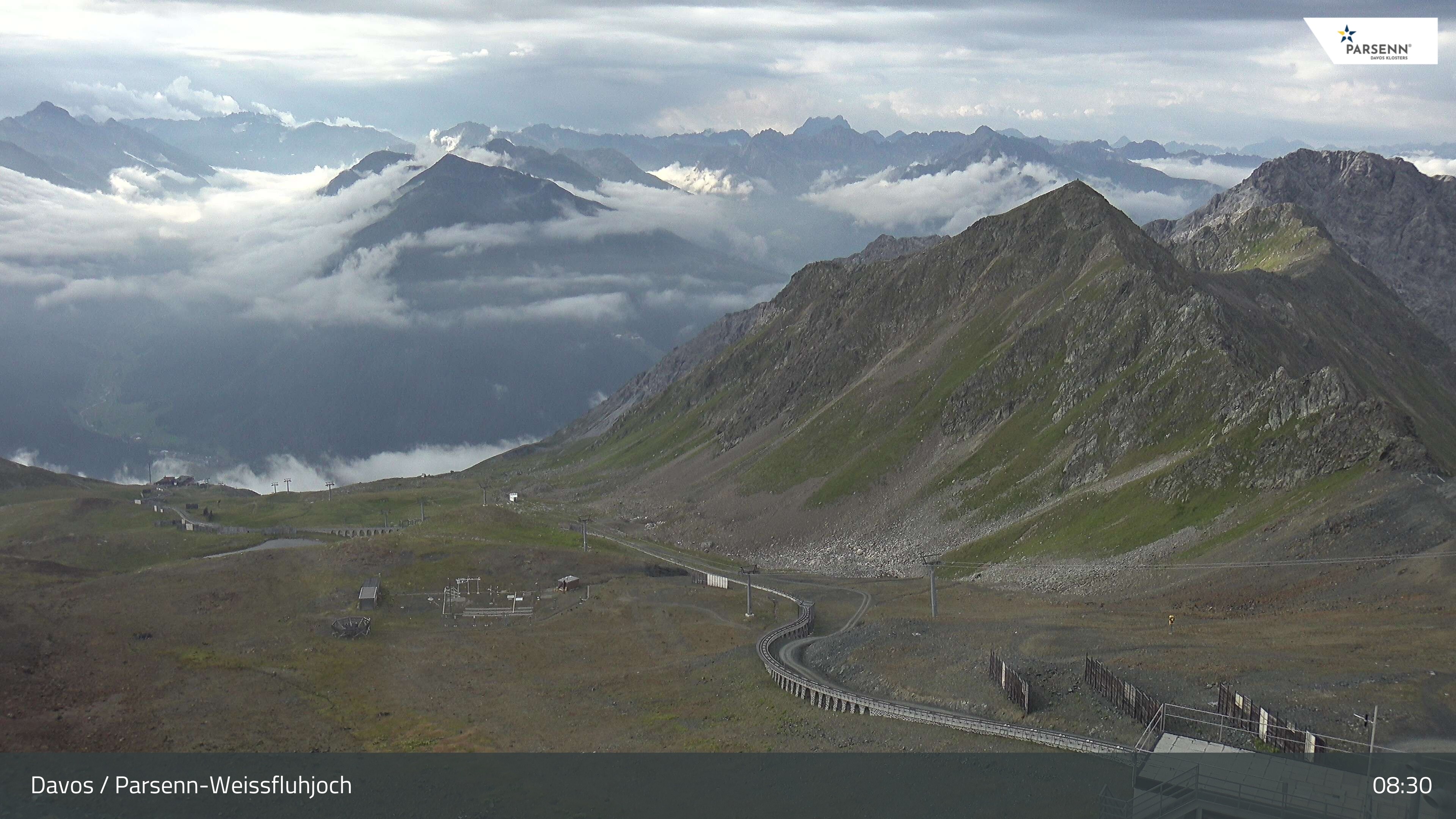 Archiv Foto Webcam Davos Klosters: Parsenn Weissfluhjoch