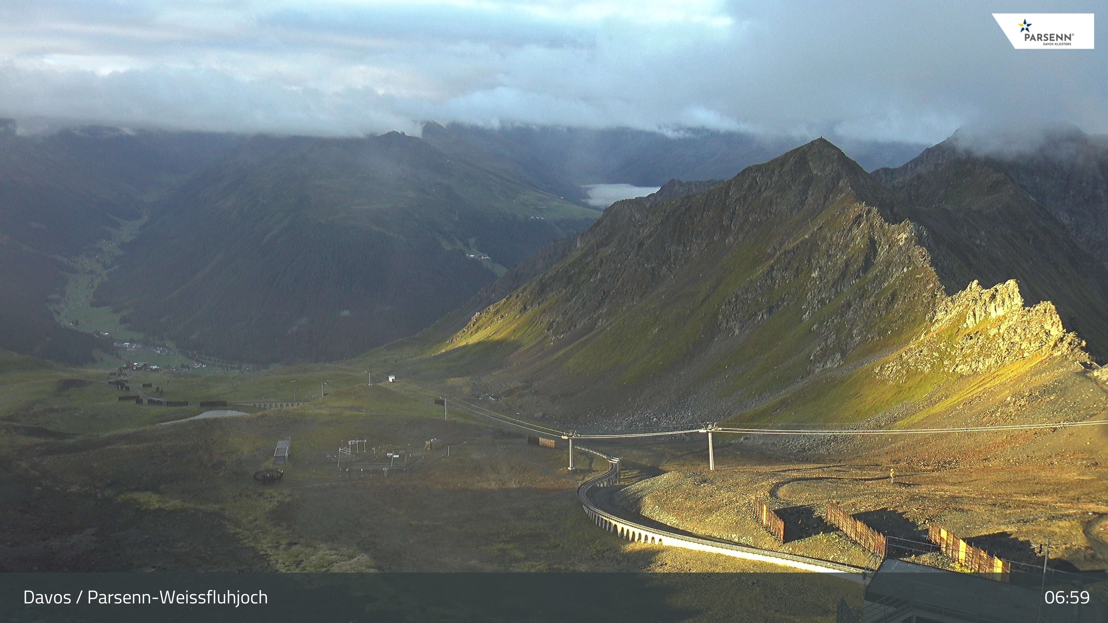 Archived image Webcam Parsenn: Blickrichtung Dorftäli