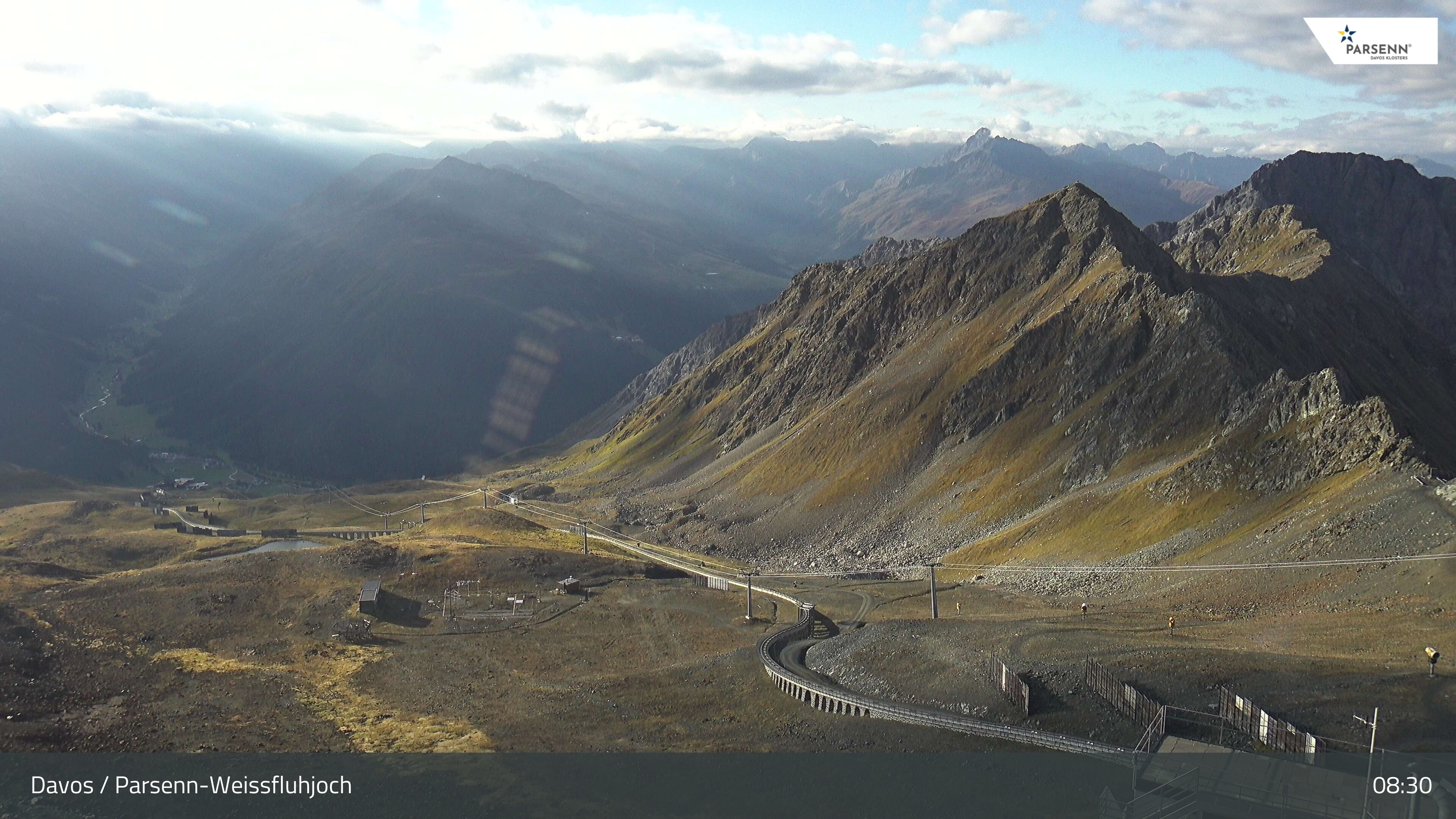 Archiv Foto Webcam Davos Klosters: Parsenn Weissfluhjoch