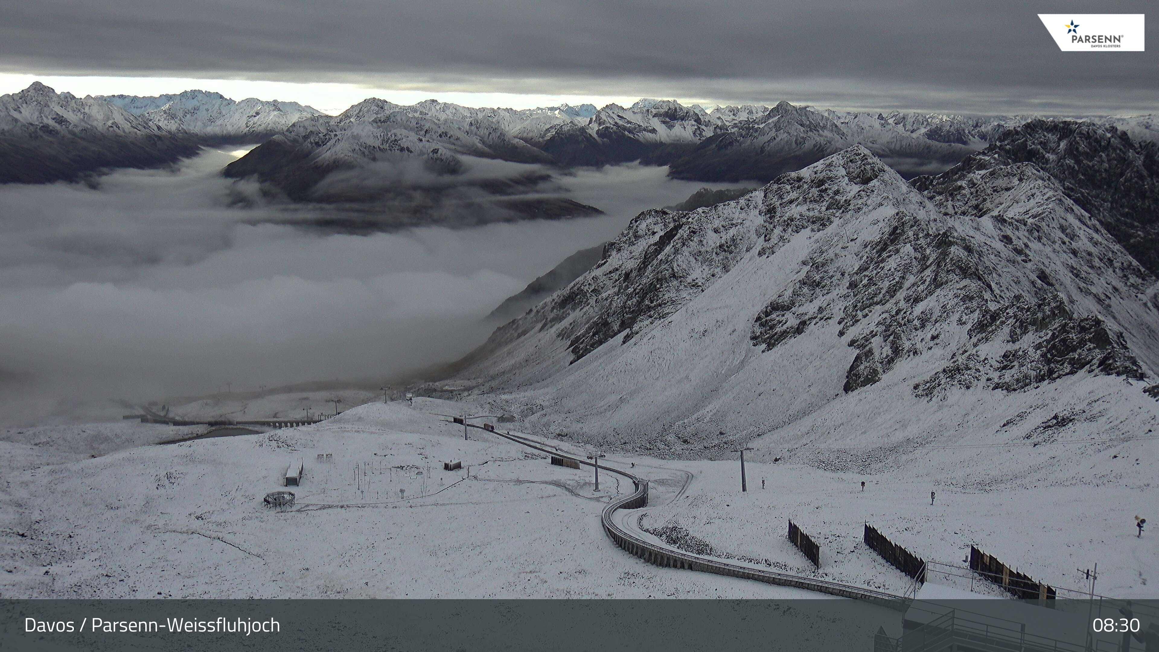 Archiv Foto Webcam Davos Klosters: Parsenn Weissfluhjoch