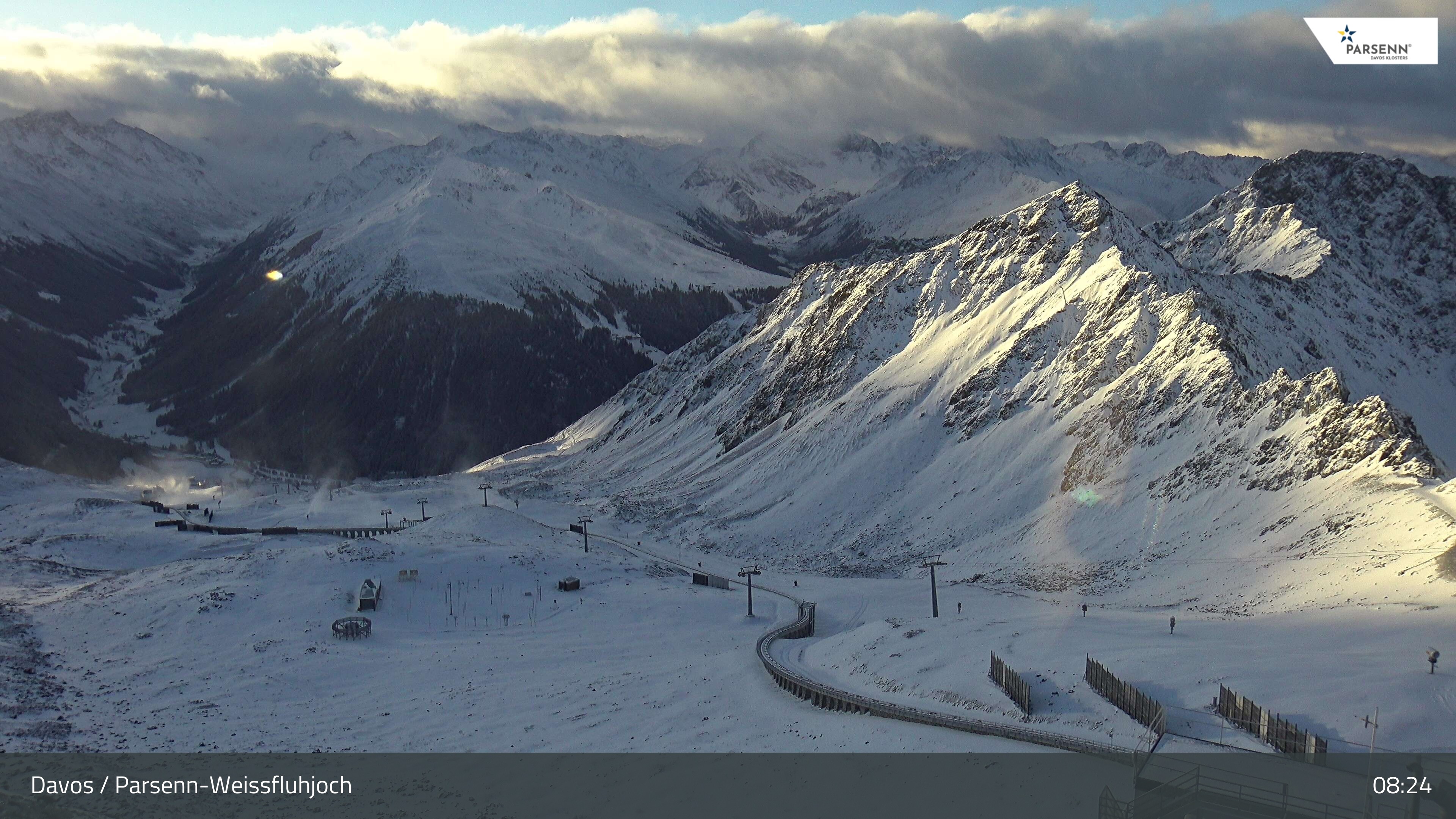 Archiv Foto Webcam Davos Klosters: Parsenn Weissfluhjoch