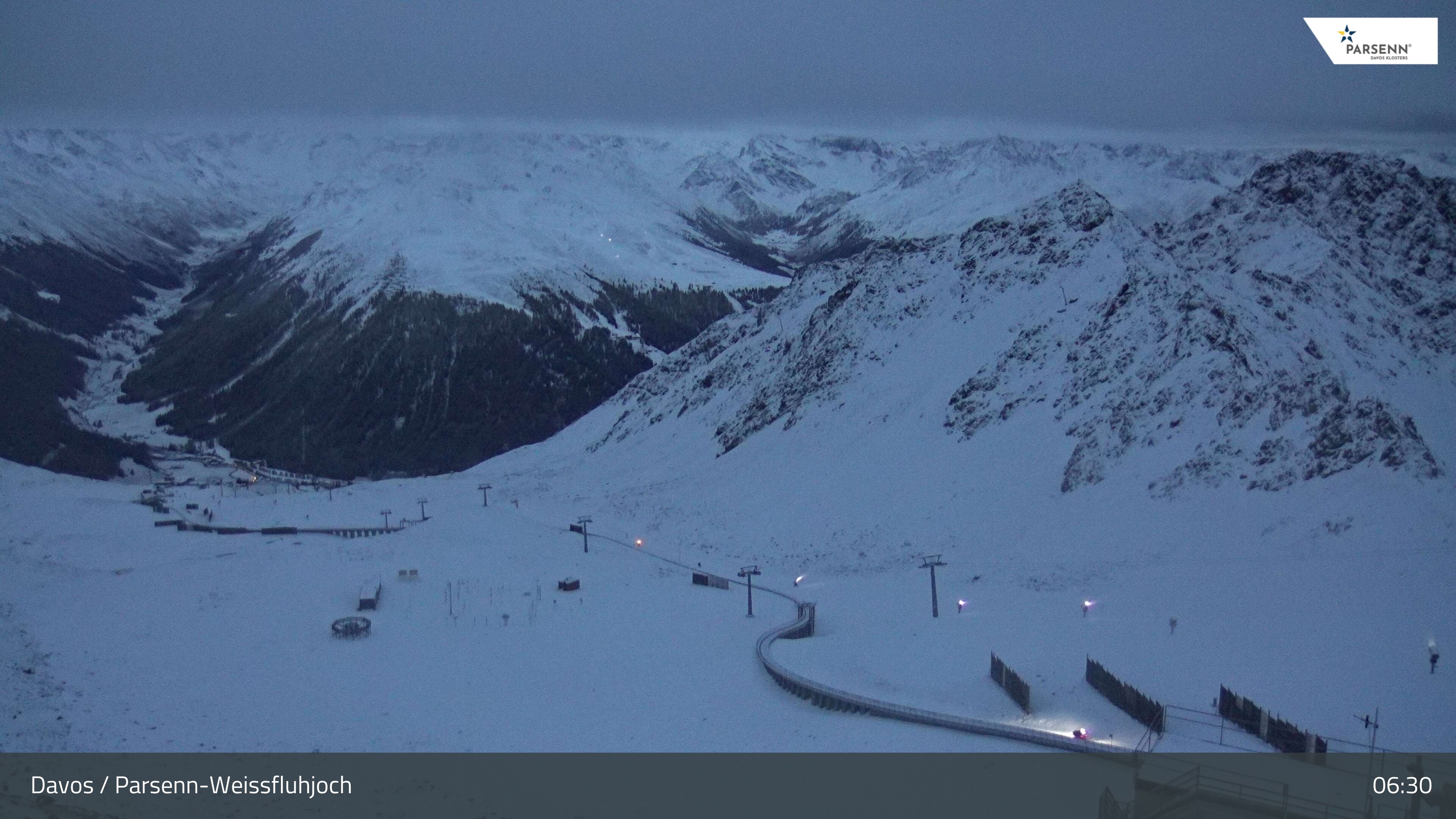Archived image Webcam Parsenn: Blickrichtung Dorftäli