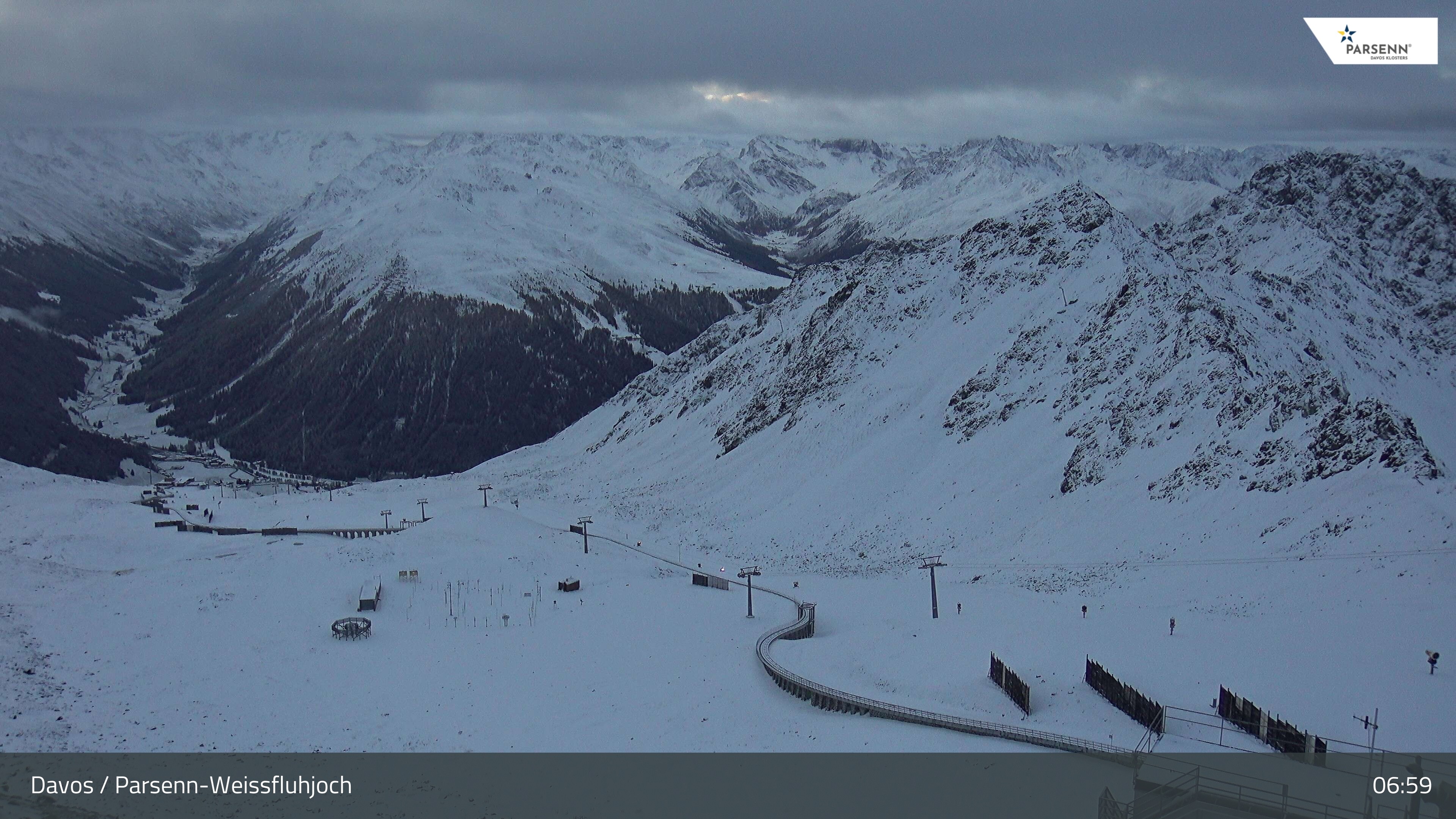 Archived image Webcam Parsenn: Blickrichtung Dorftäli