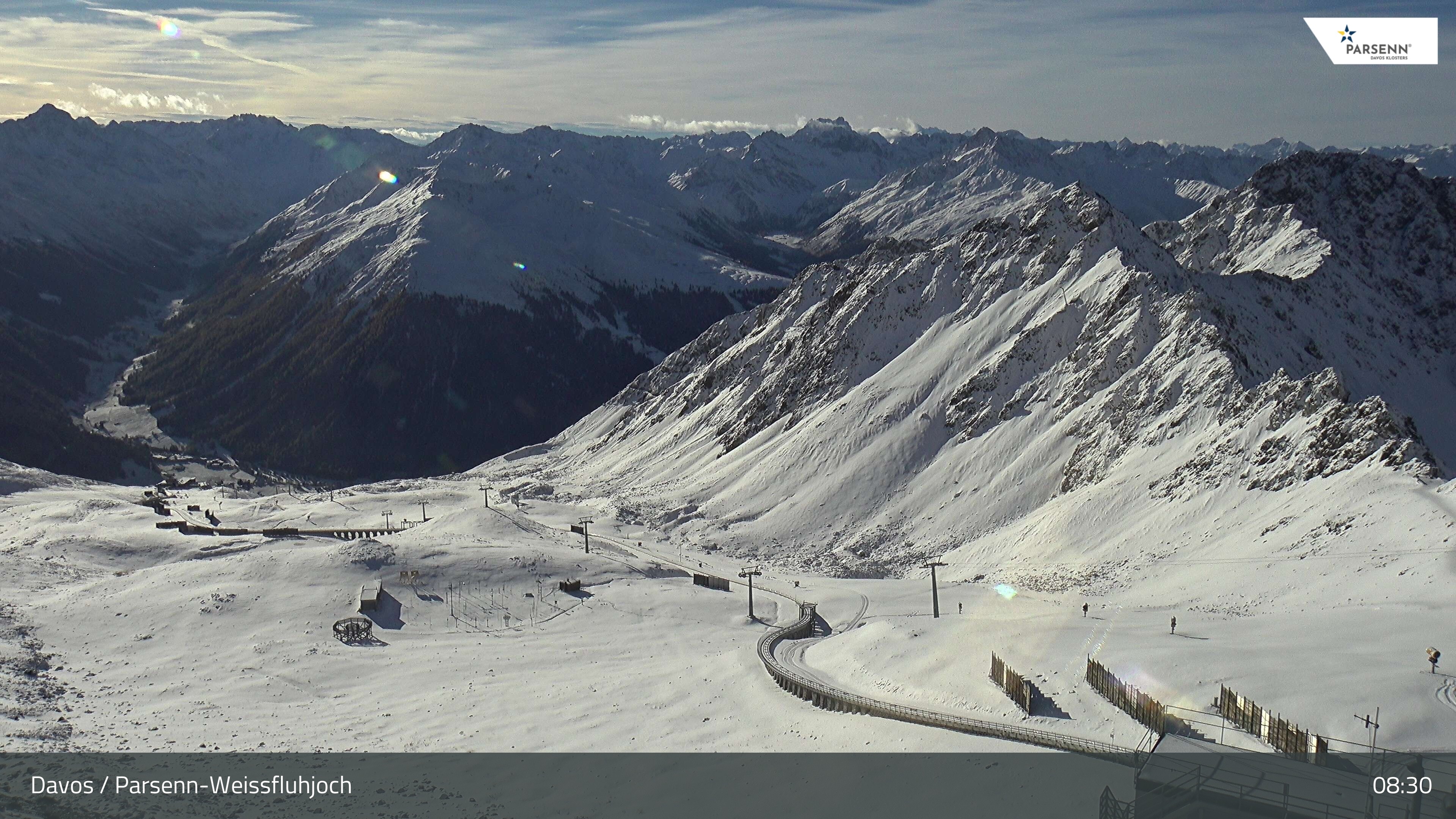 Archiv Foto Webcam Davos Klosters: Parsenn Weissfluhjoch