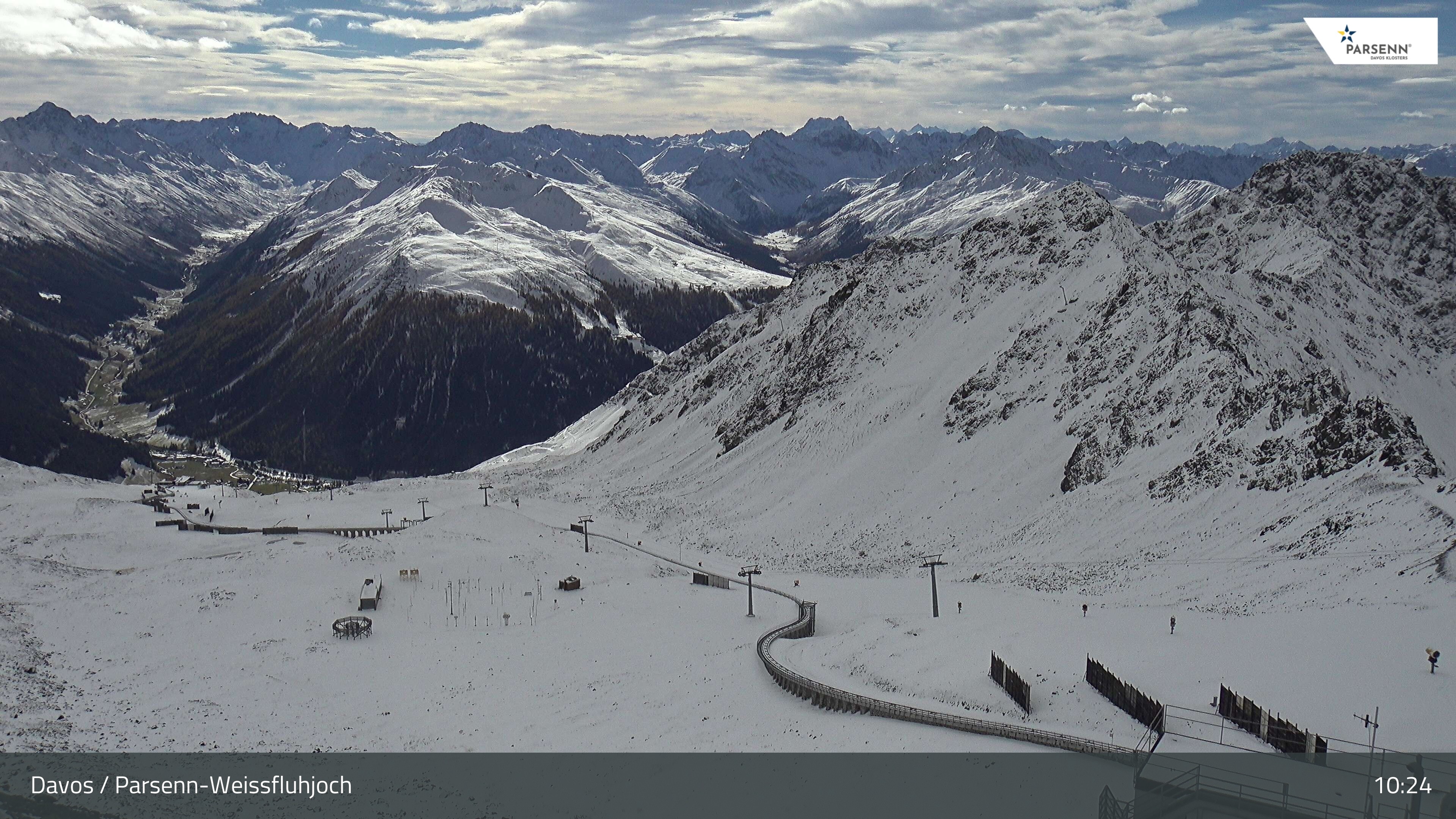 Archiv Foto Webcam Davos Klosters: Parsenn Weissfluhjoch
