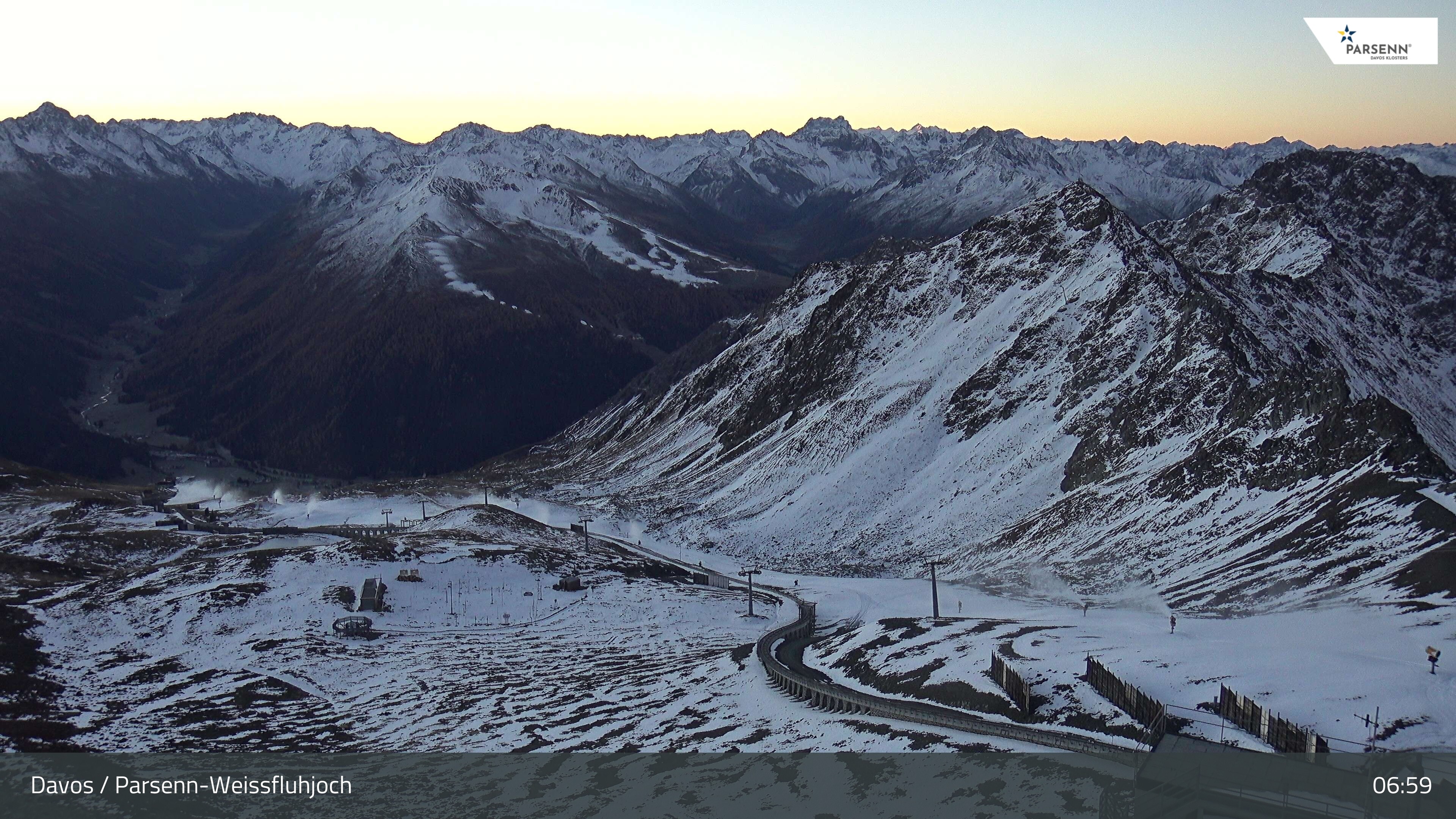 Archiv Foto Webcam Davos Klosters: Parsenn Weissfluhjoch